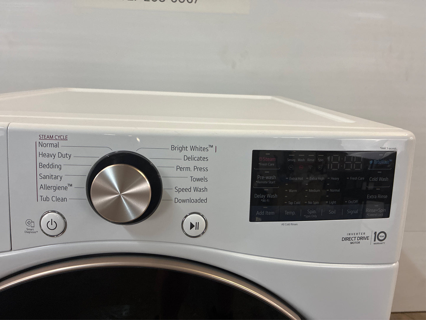 LG 4.5 Cu. Ft. Stackable Front Load Washer - White