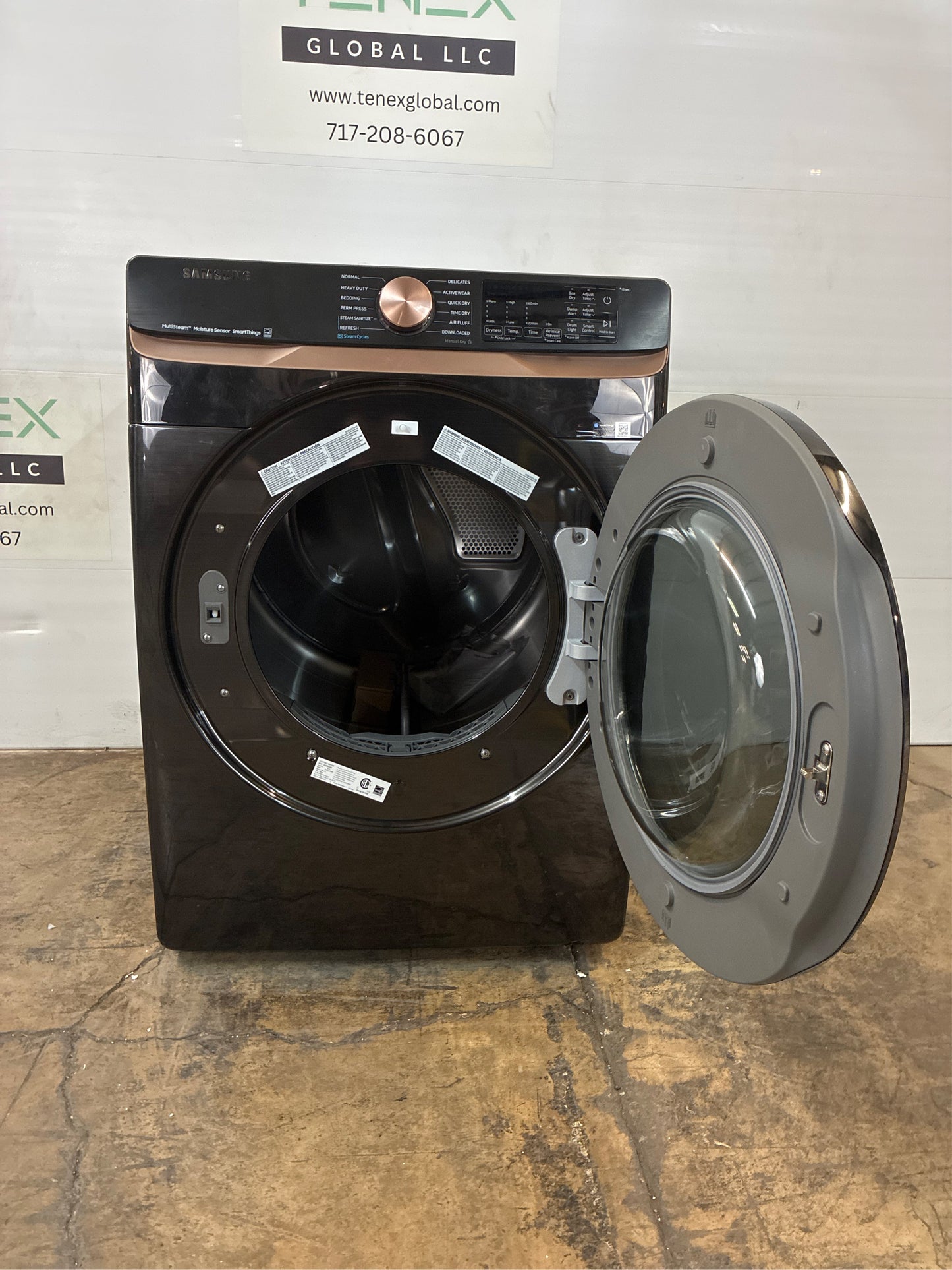 Samsung Smart Electric Dryer, Brushed Black