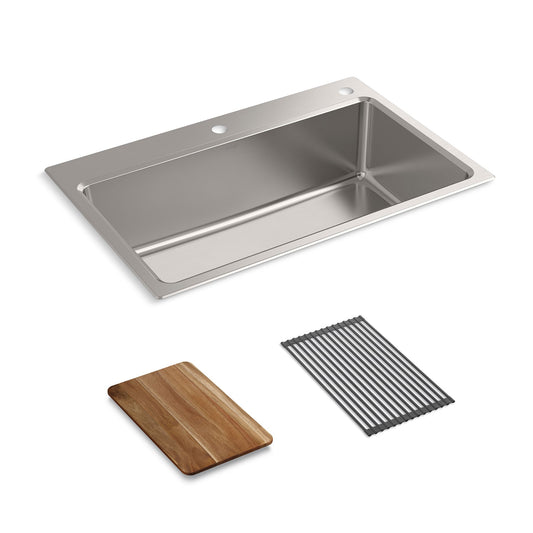KOHLER Prologue 33"x22" Workstation Sink