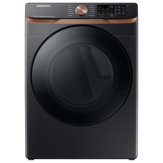 Samsung 7.5-Cu Ft Steam Electric Dryer (Black)