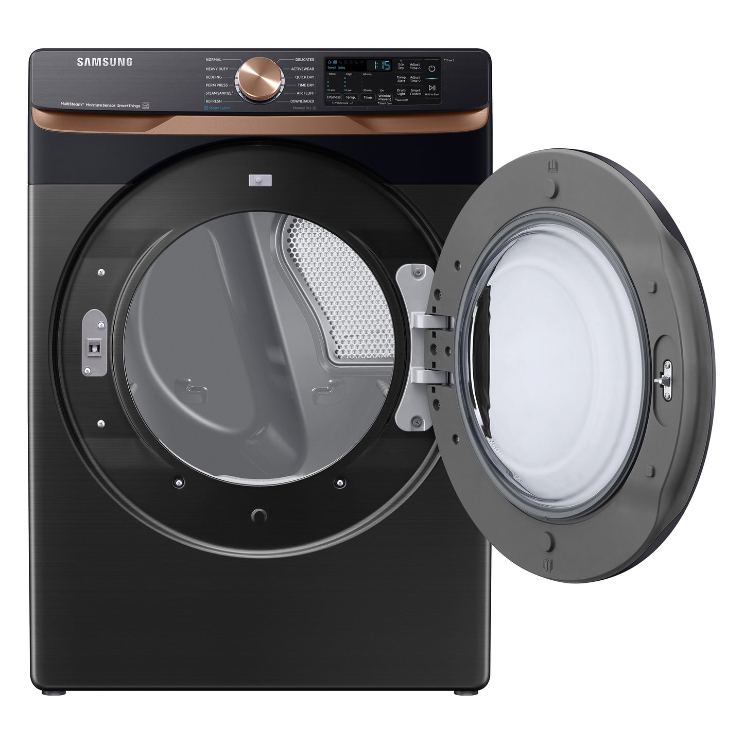 Samsung 7.5-Cu Ft Steam Electric Dryer (Black)