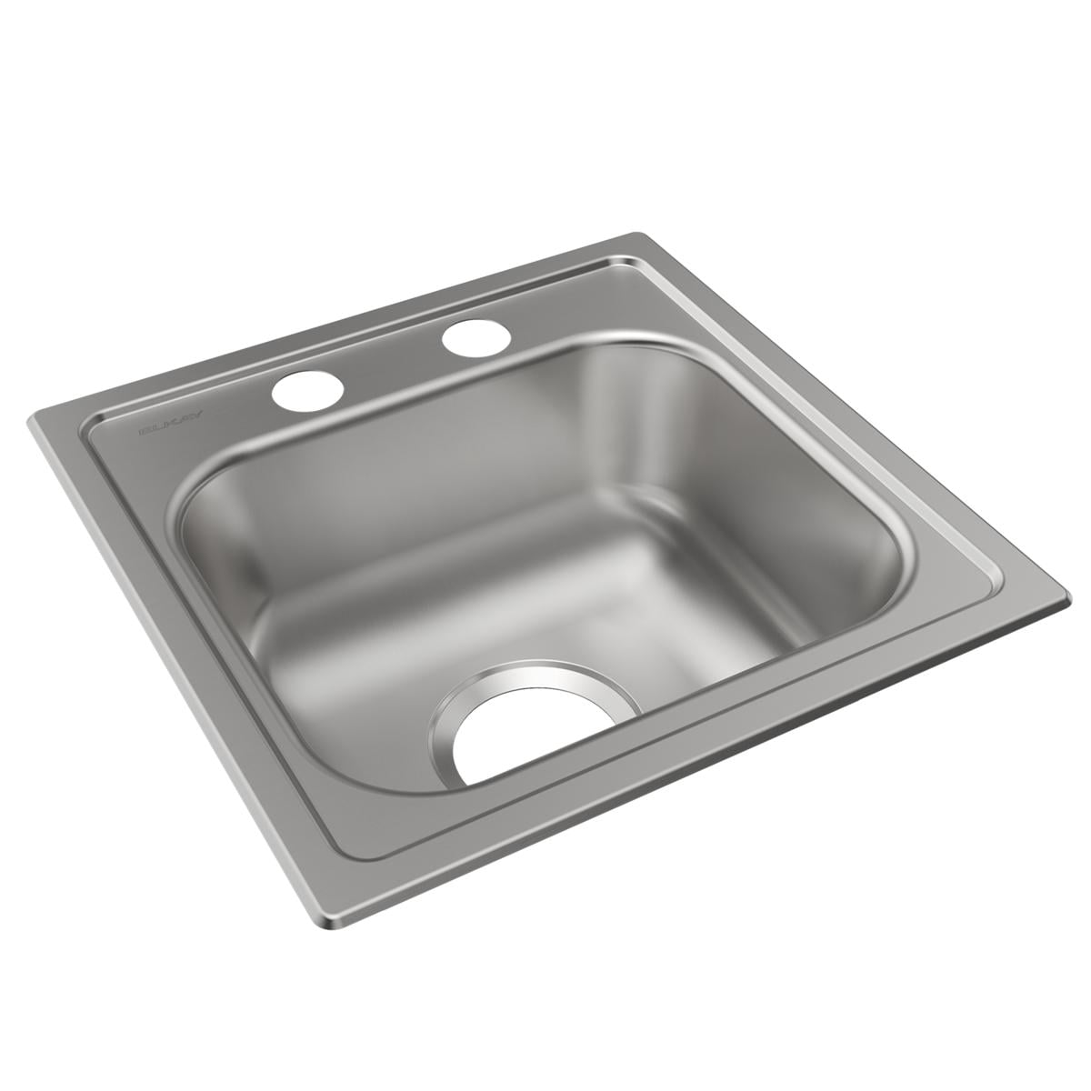 Elkay Dayton 15"x15" SS 2-Hole Bar Sink