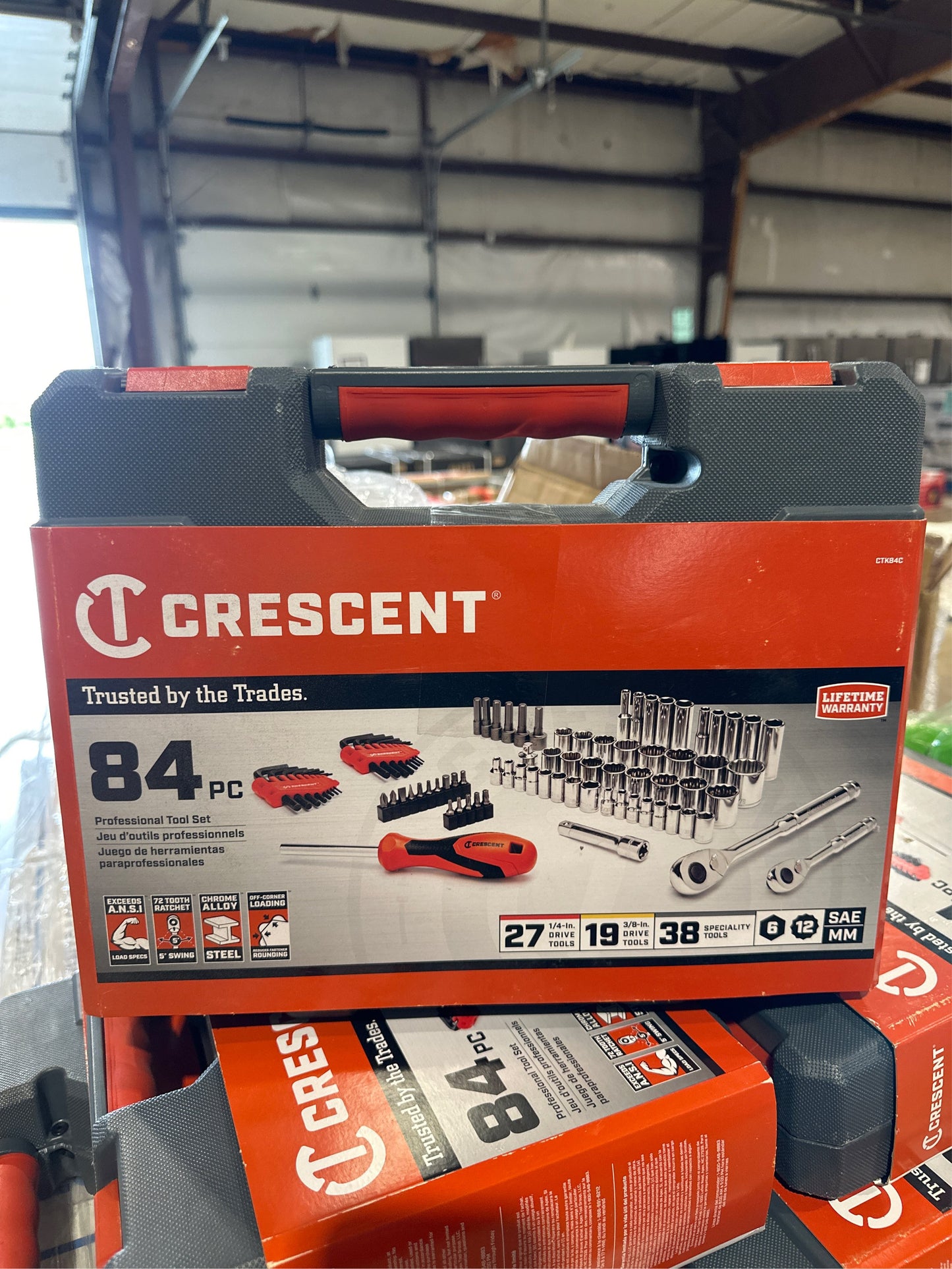 84-Piece Mechanics Tool Set with Case