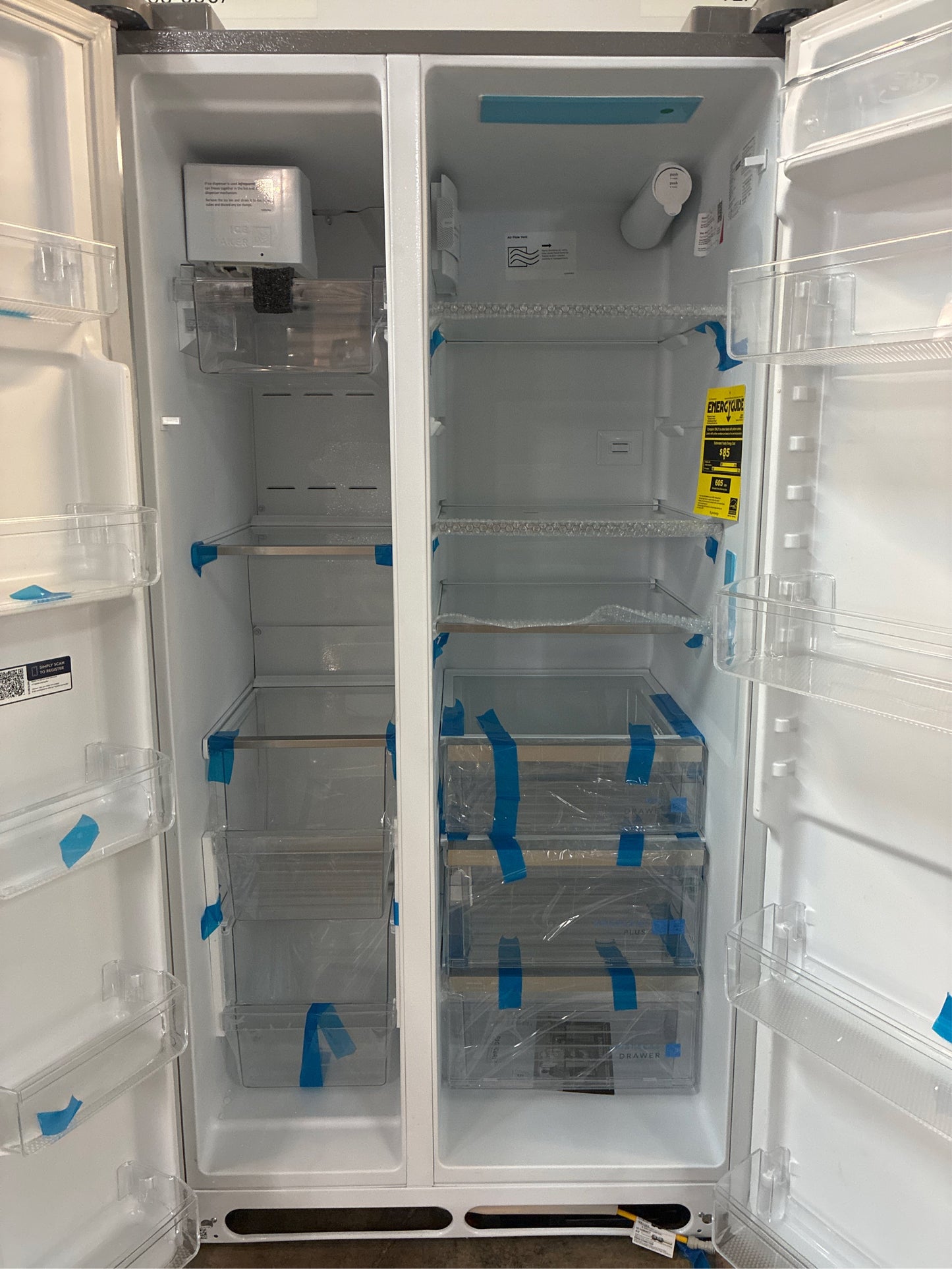36 in. 26 cu. ft. Side-by-Side Refrigerator Stainless
