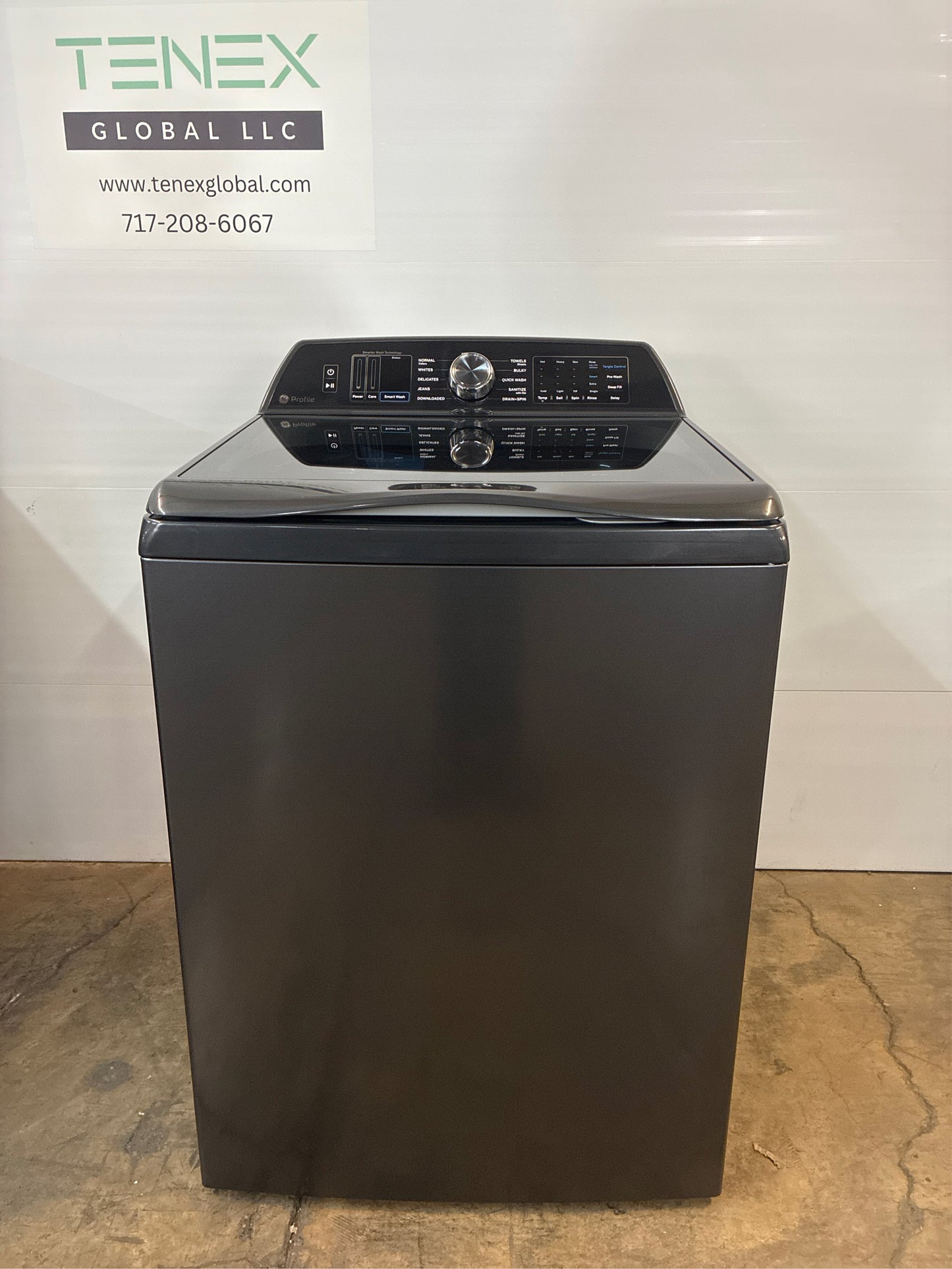 GE Profile 5.4-cu ft Smart Washer Gray