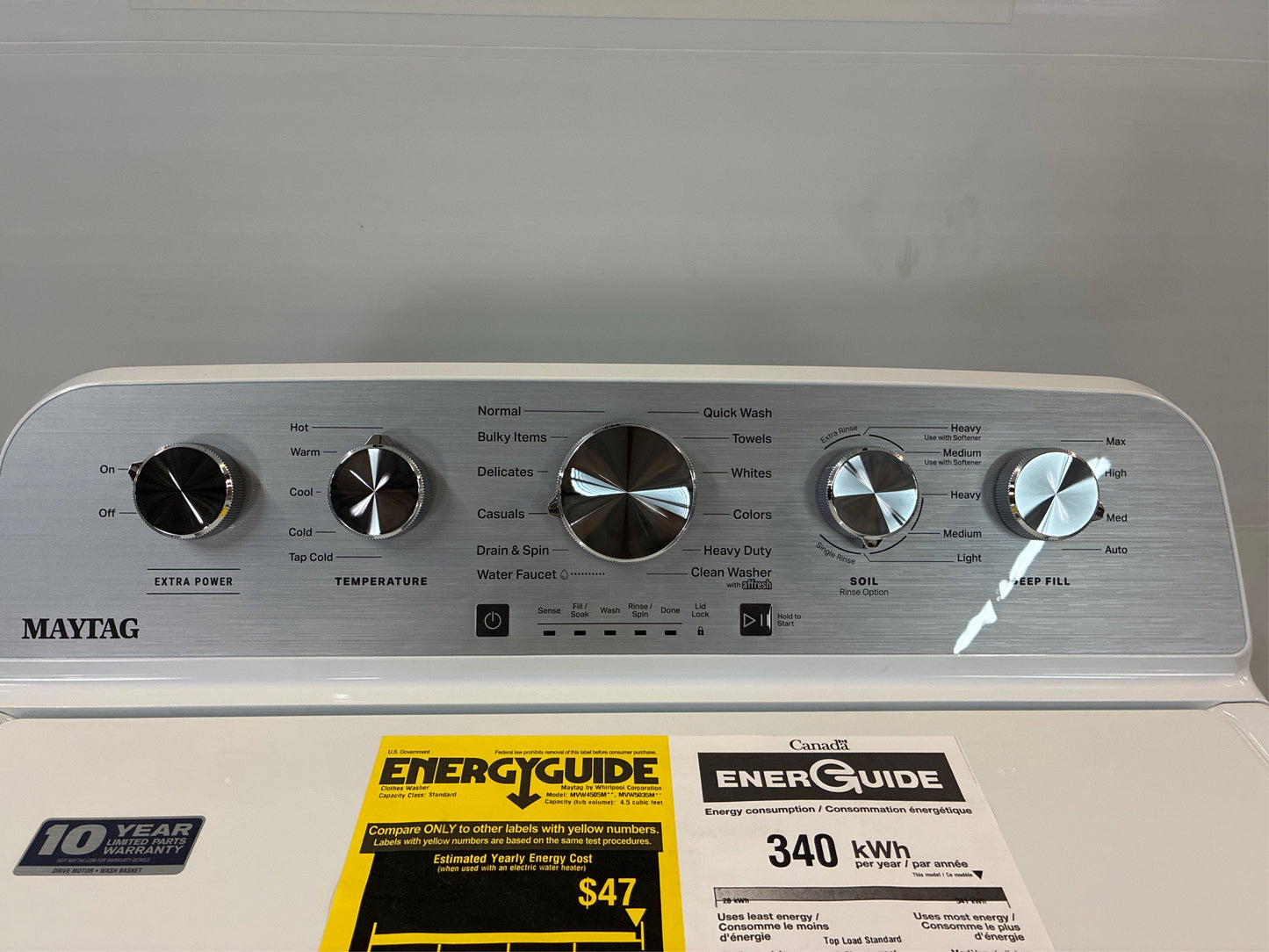 Maytag 4.5 cu. ft. High-Efficiency Top Load Washer