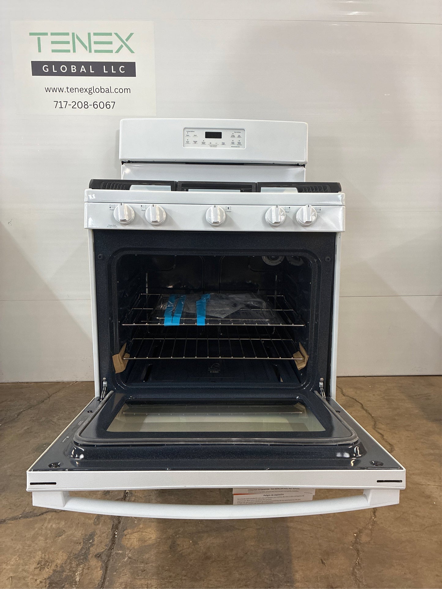 GE 30" 5-Burner 5-cu ft Gas Range (White)
