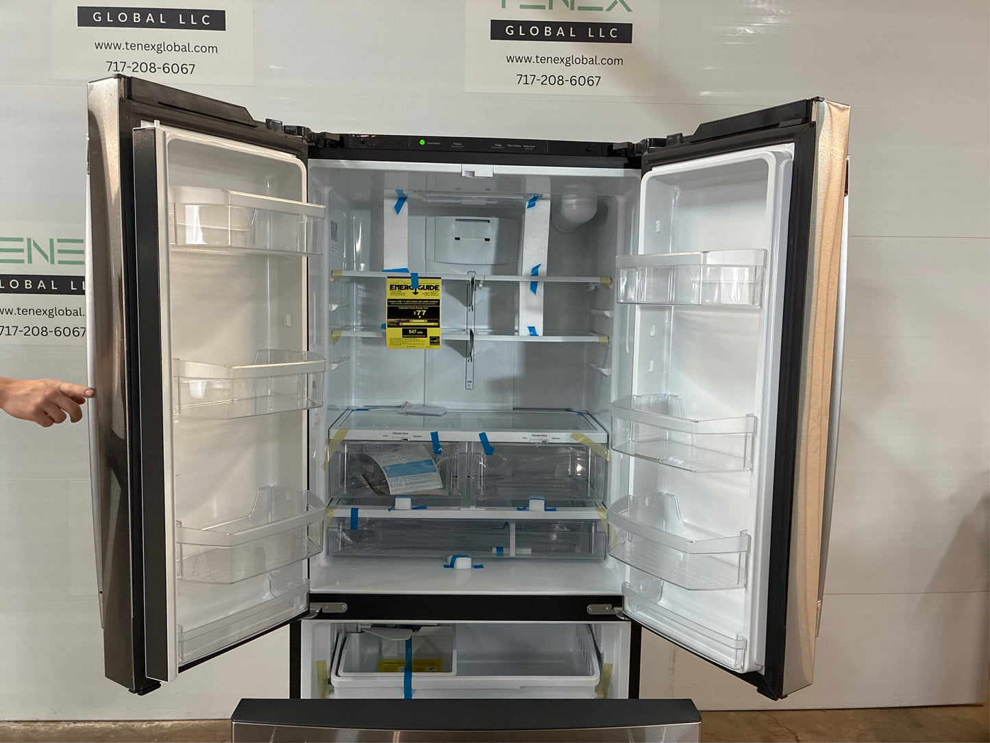 GE 18.6-cu ft French Door Fridge with Ice Maker.