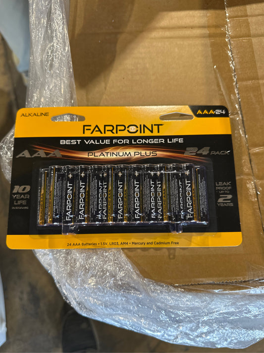 Farpoint AAA 24pk Batteries
