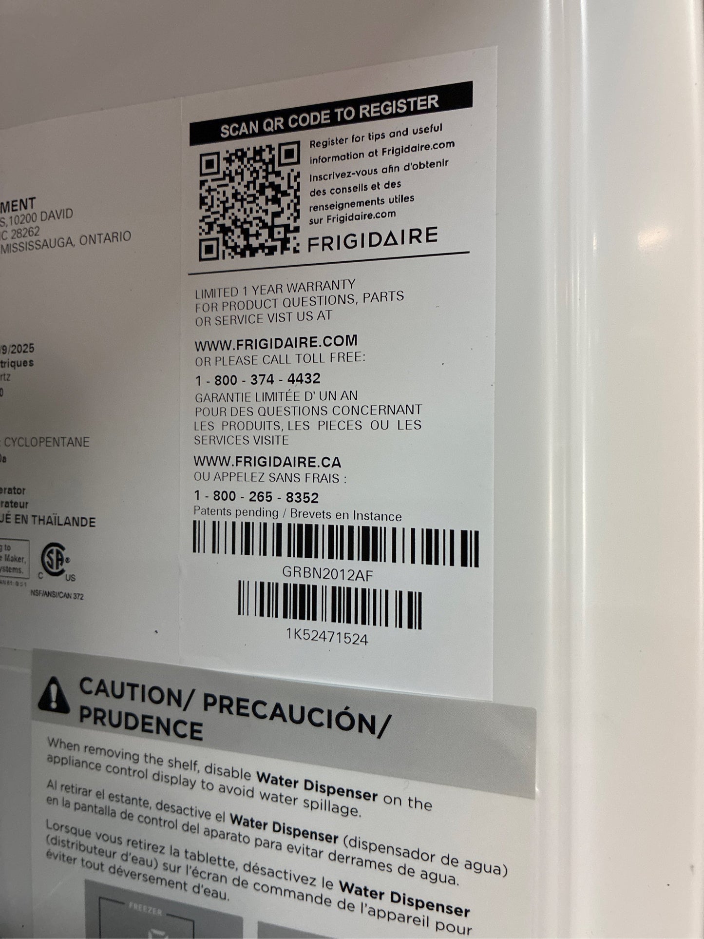 Frigidaire Gallery 30 in. 20.3 cu. ft. Refrigerator with Bottom Freezer