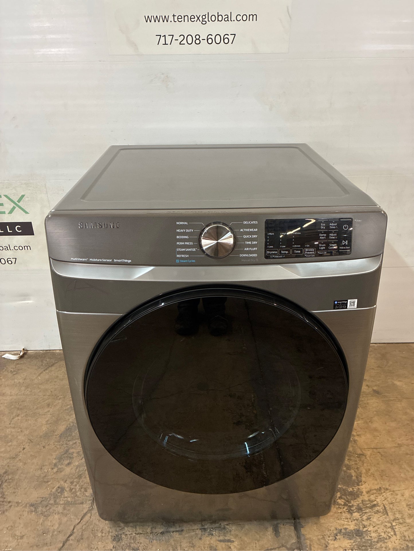 Samsung 7.5 cuft Smart Stackable Electric Dryer with Steam