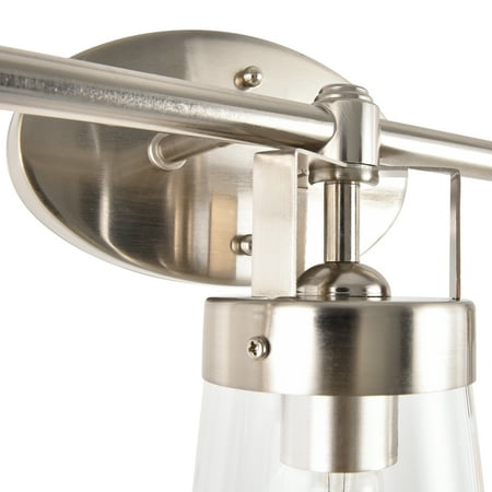BH&G 22" 3-Head Vanity Light, Satin Nickel