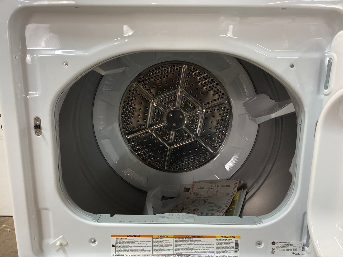 GE 6.2 cu. ft. White Electric Vented Dryer