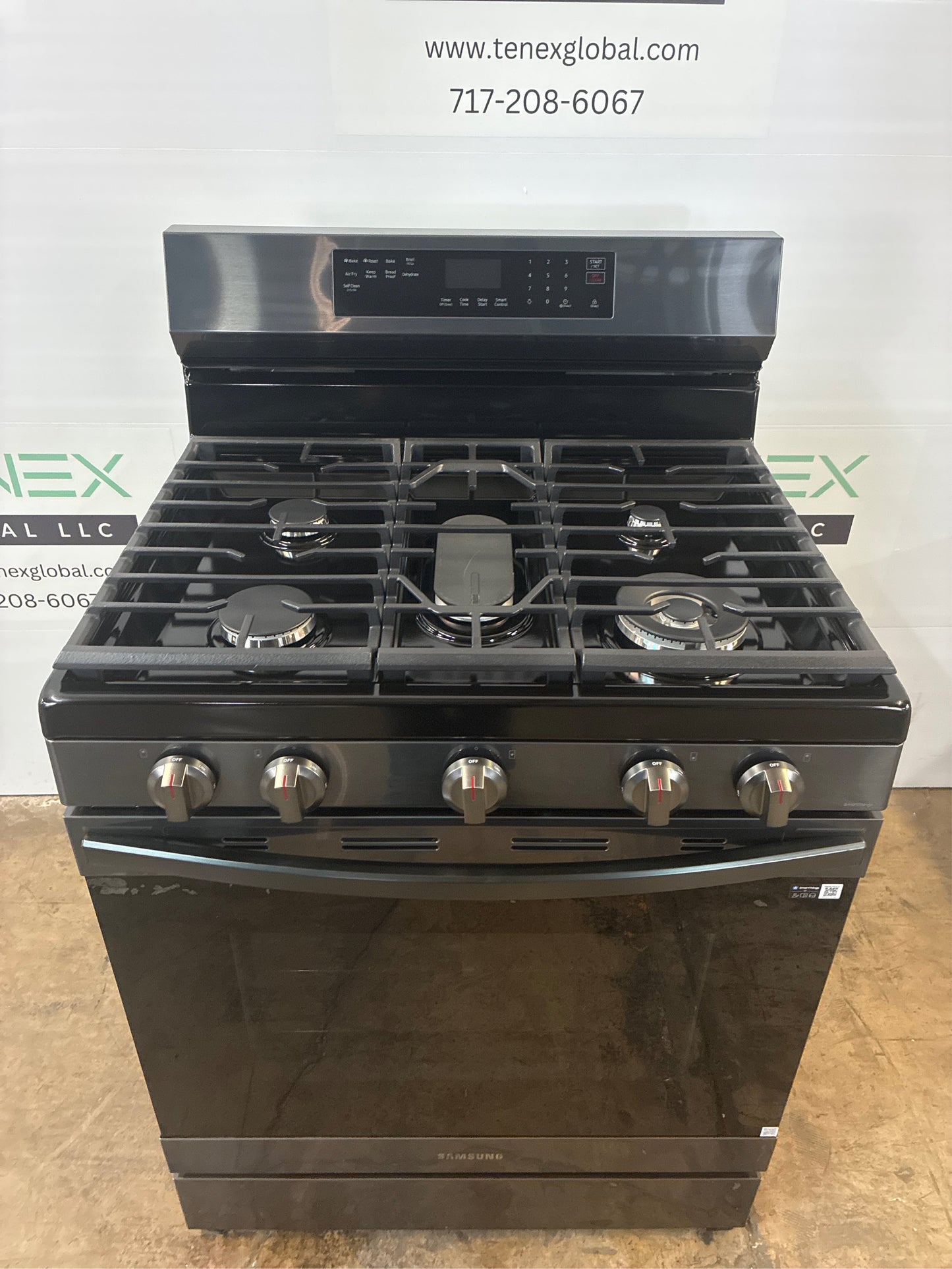 Samsung 30-in 5 Burners 6-cu ft Gas Range