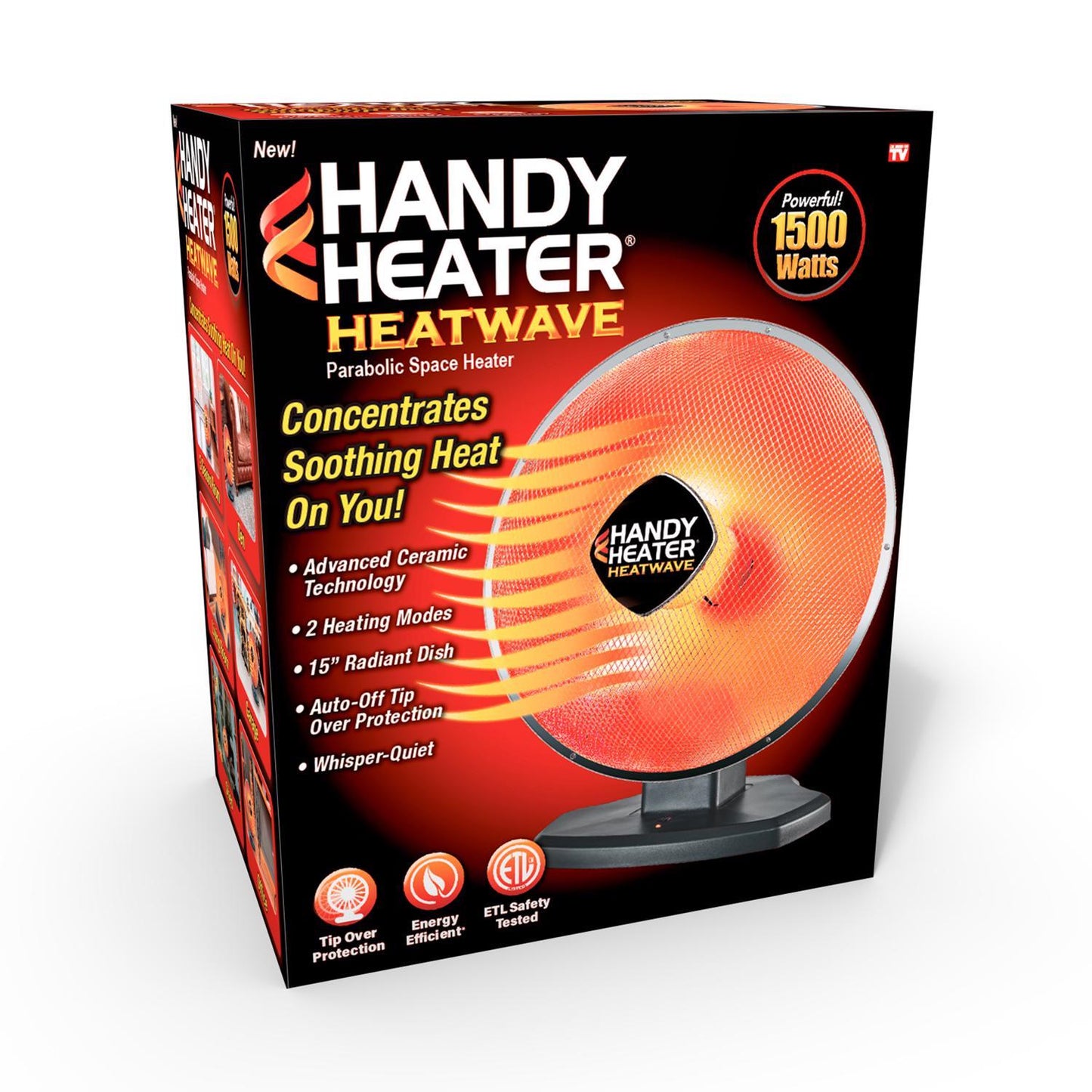 Handy Heater Space Heater Oscillating Parabolic