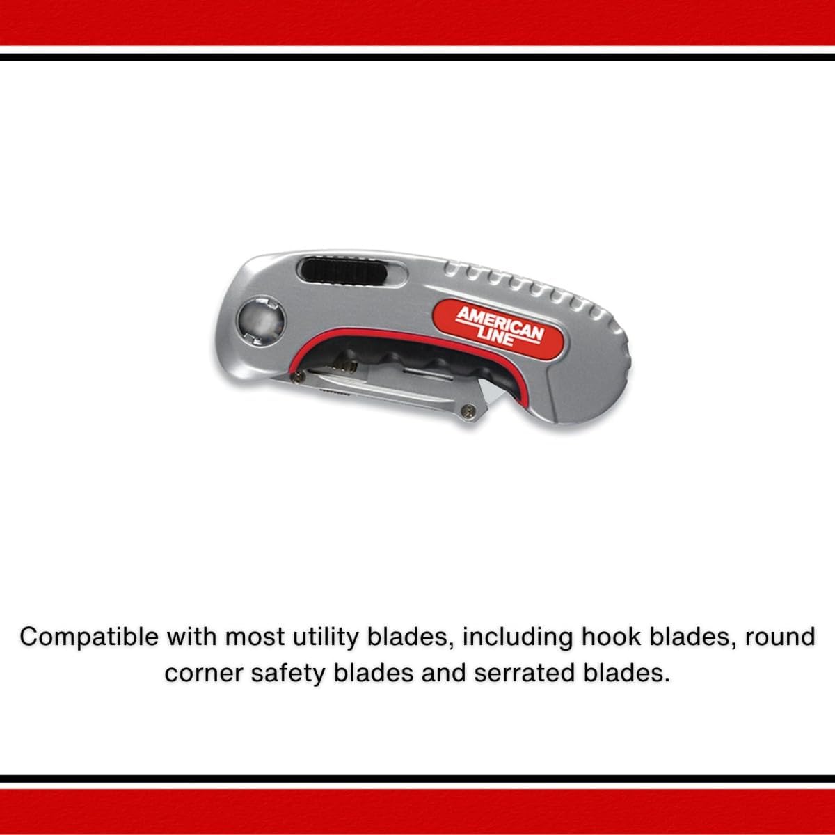 American Line Folding Utility Knife with 6 Blades