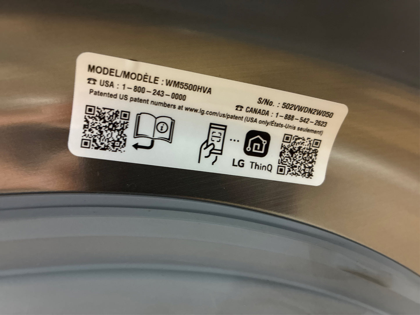 LG 4.5 cu. ft. Smart Front Load Washer