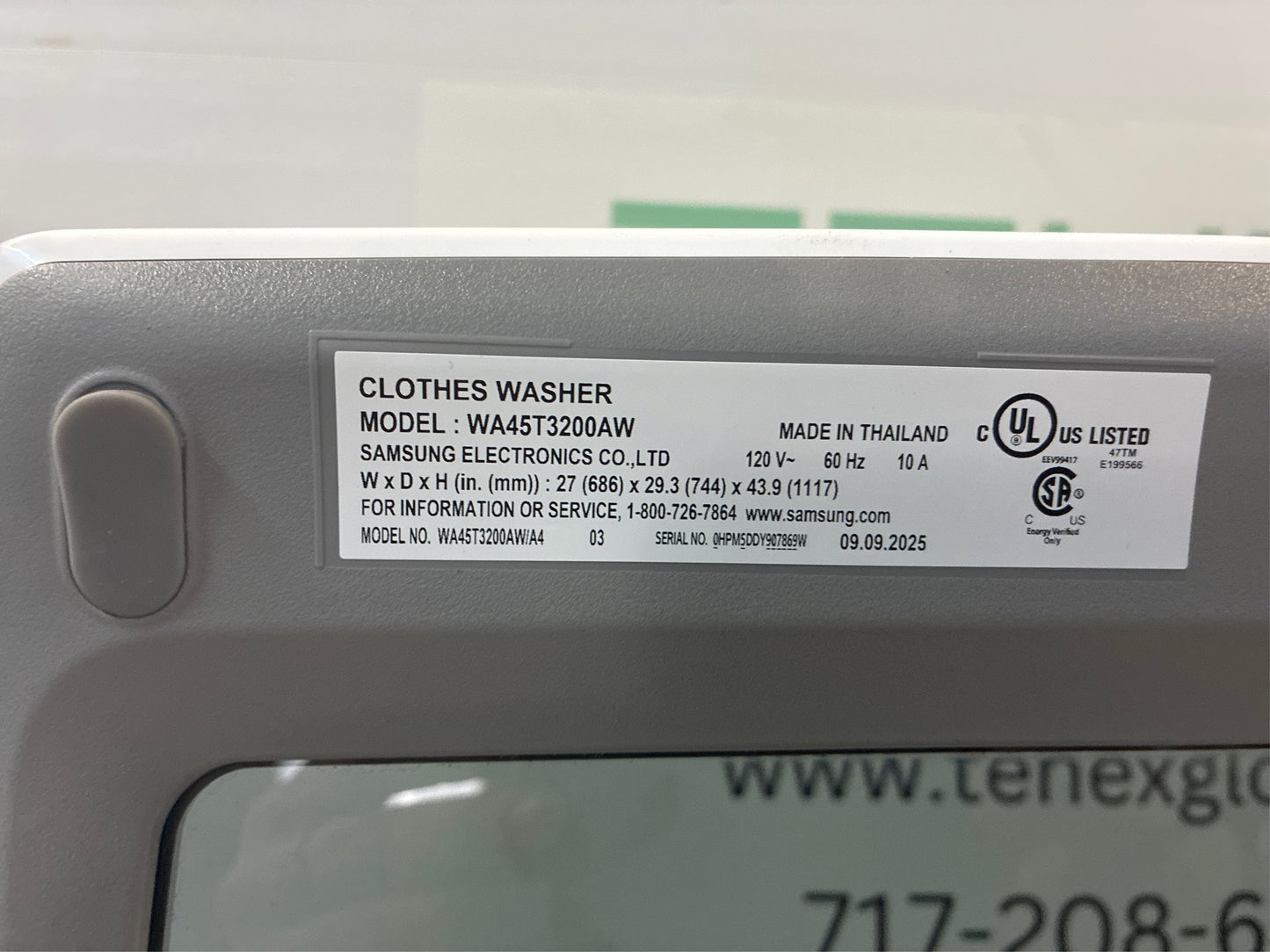 Samsung 4.5 cu. ft, Top Load Washer