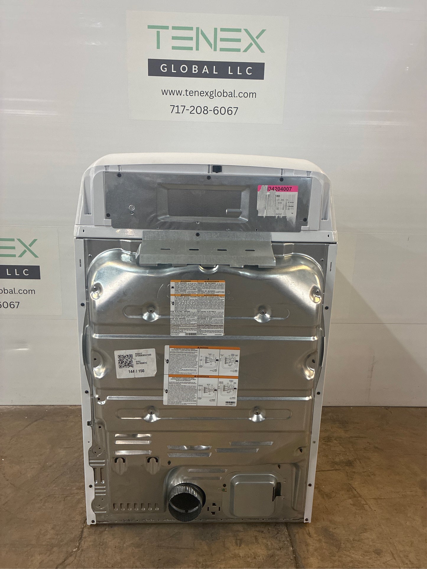 GE 7.4-cu ft Vented Electric Dryer (White)