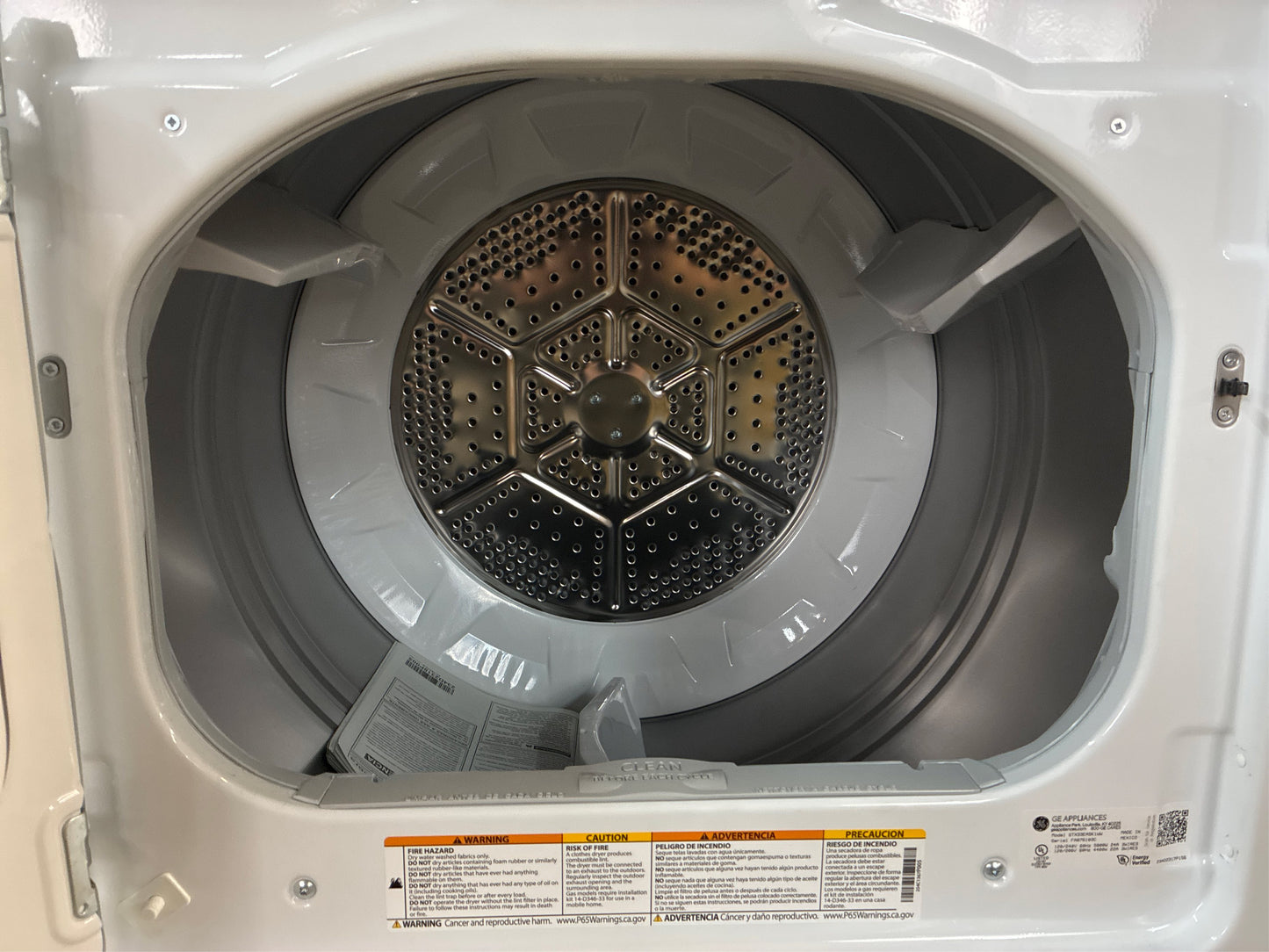 GE 6.2-cu ft Vented Electric Dryer (White)