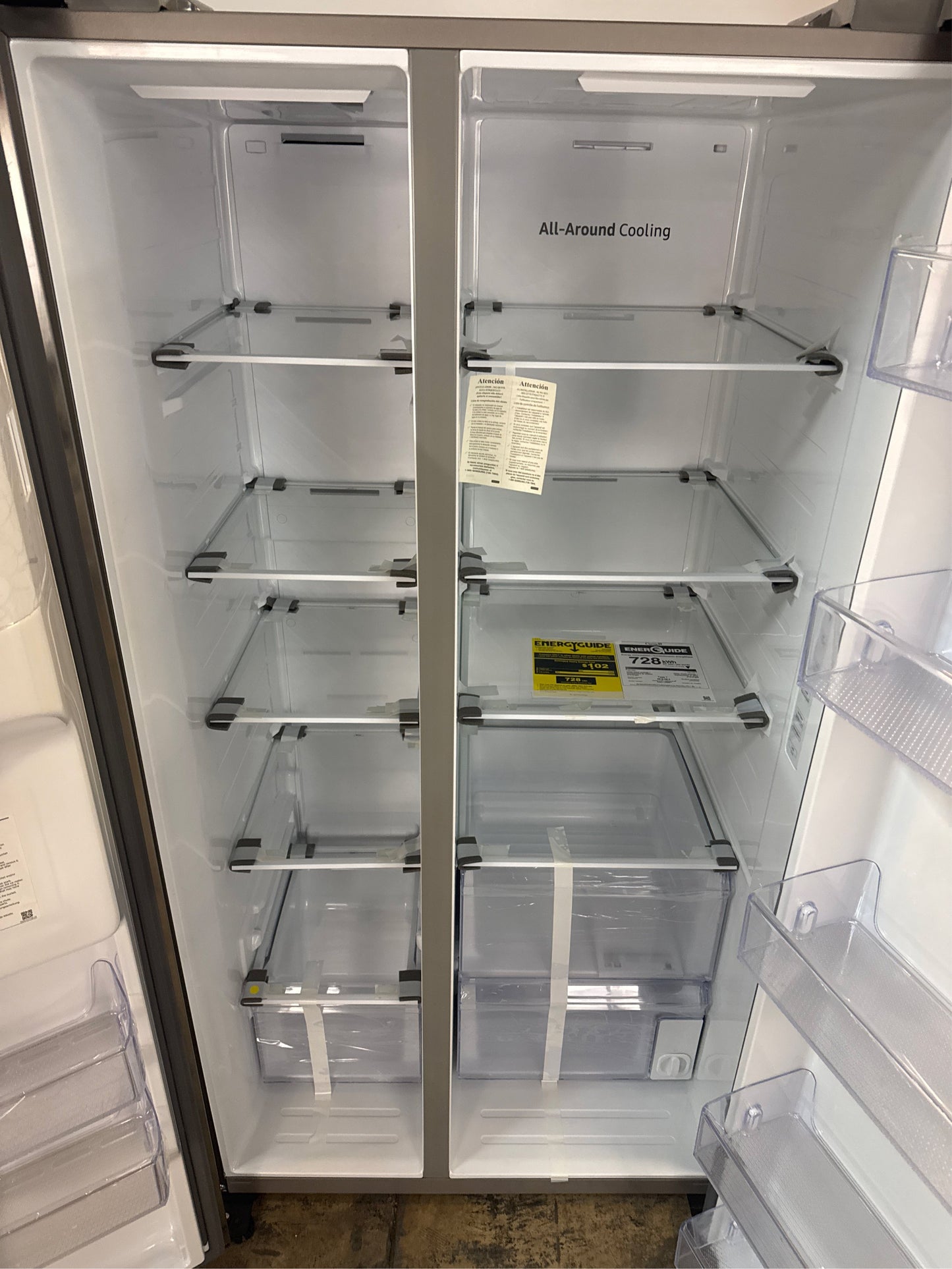 Samsung 36 Side-by-Side Refrigerator, 27.4 cu.ft., SS