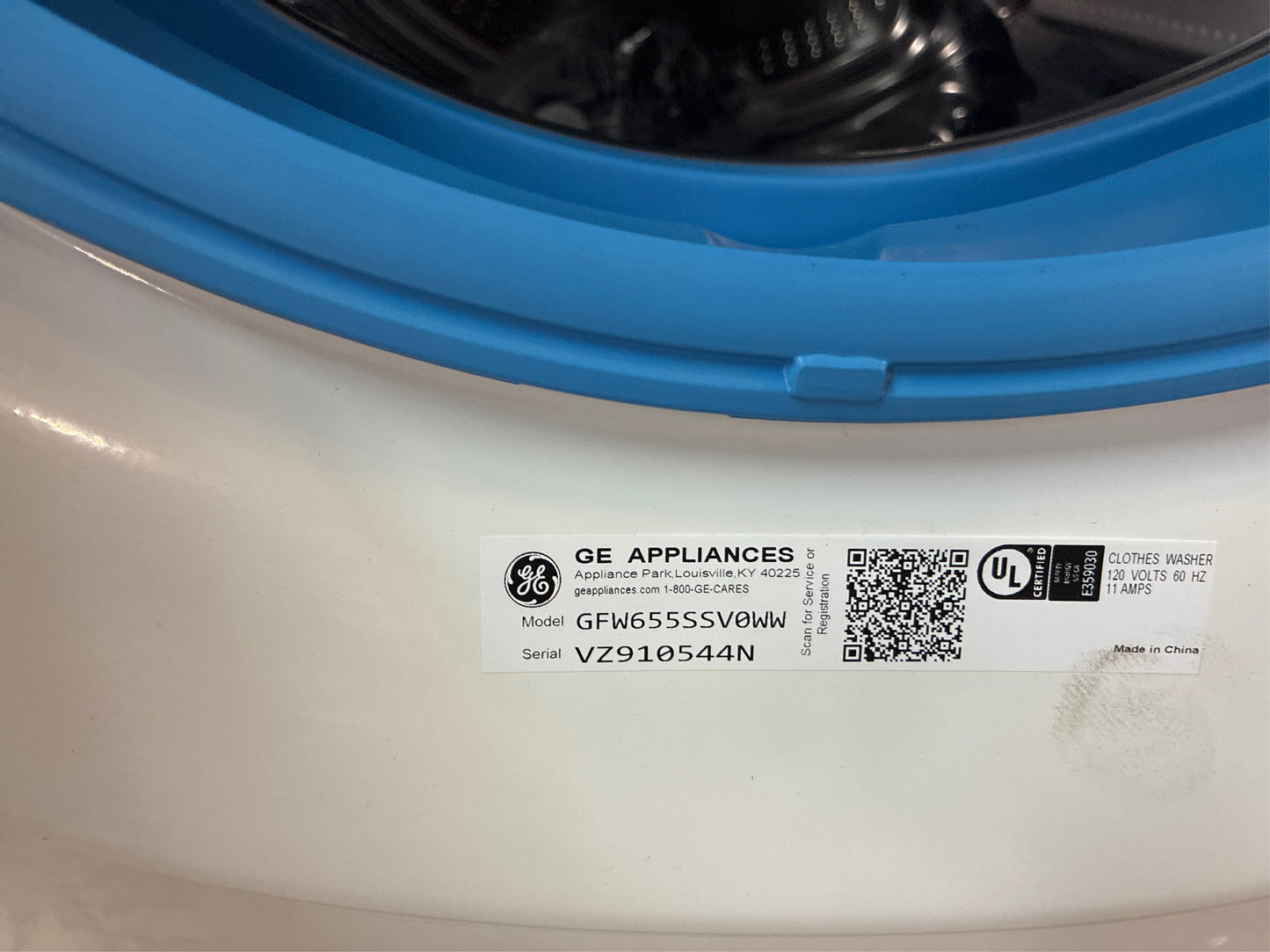 GE 5-cu ft Front-Load Washer (White)
