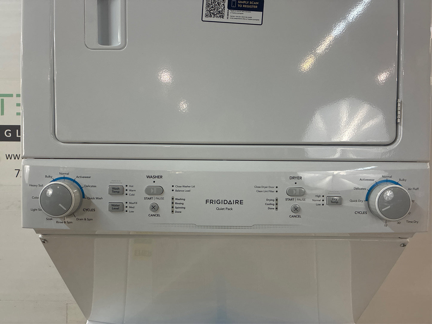 Frigidaire Quick Wash & Electric Dryer Center