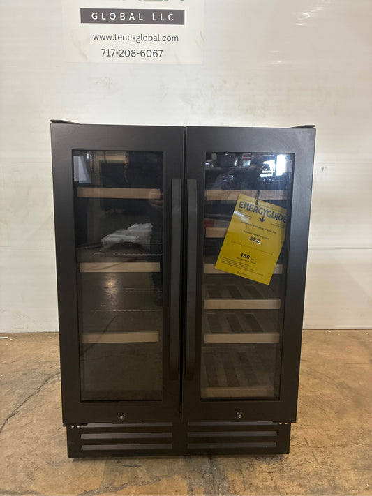 24 in Dual Zone Wine & Beverage Cooler Black