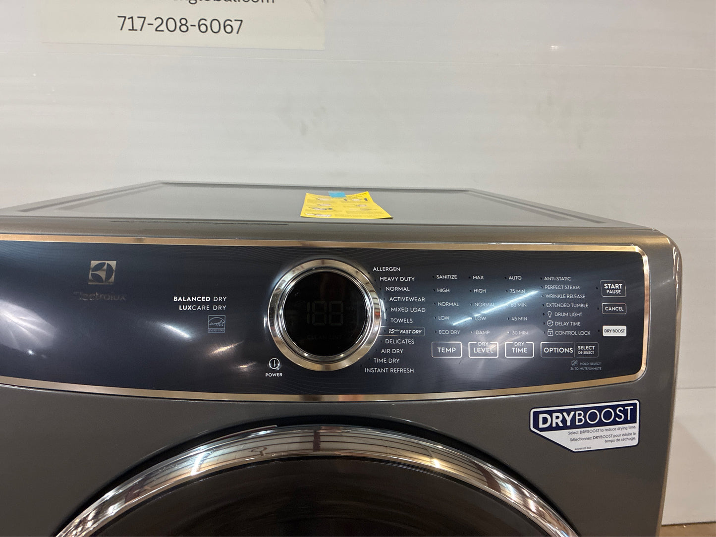 Electrolux 8 cu. ft. Vented Electric Dryer with LuxCare