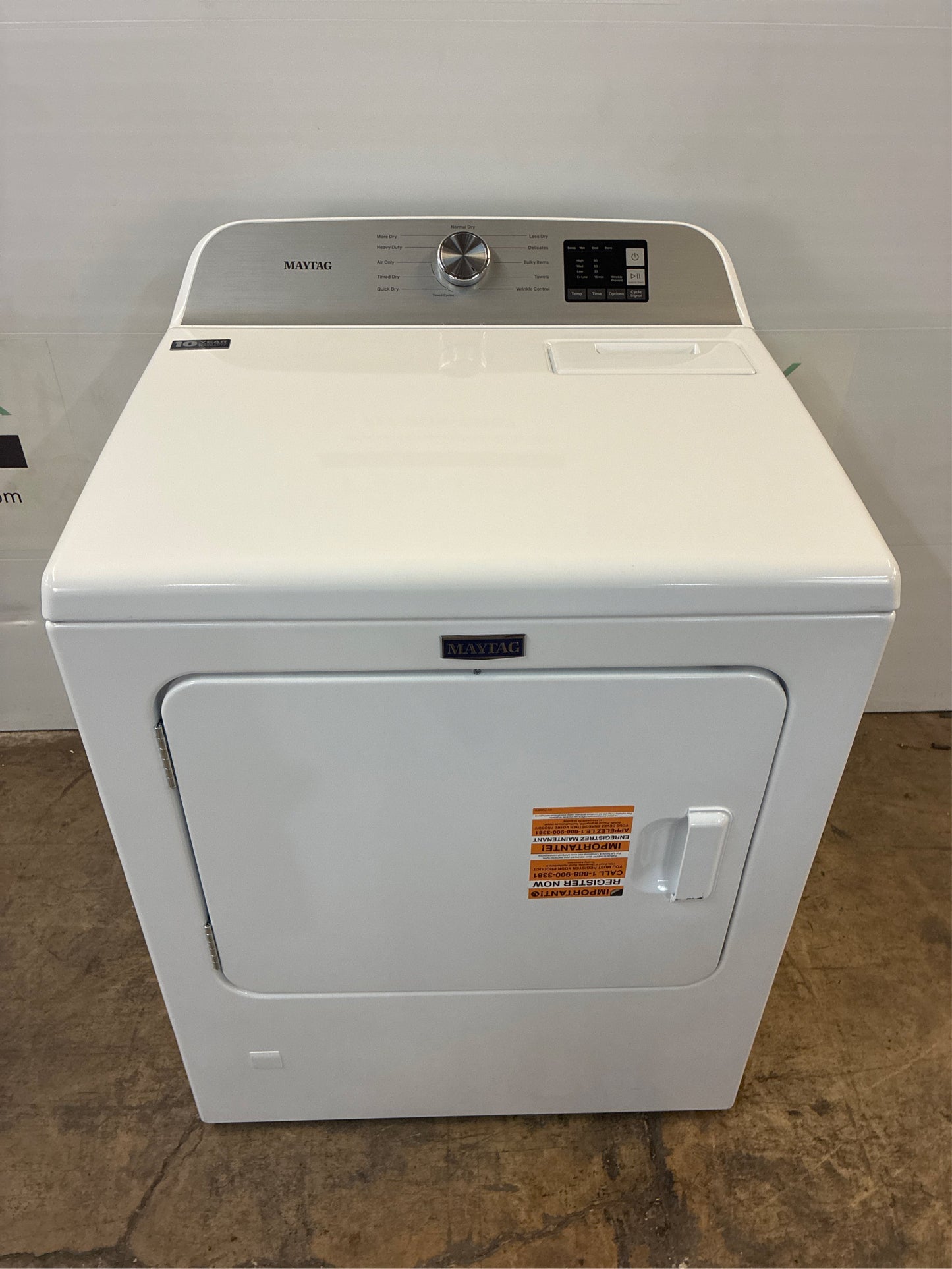 Maytag 7.0 cu. ft. White Vented Gas Dryer