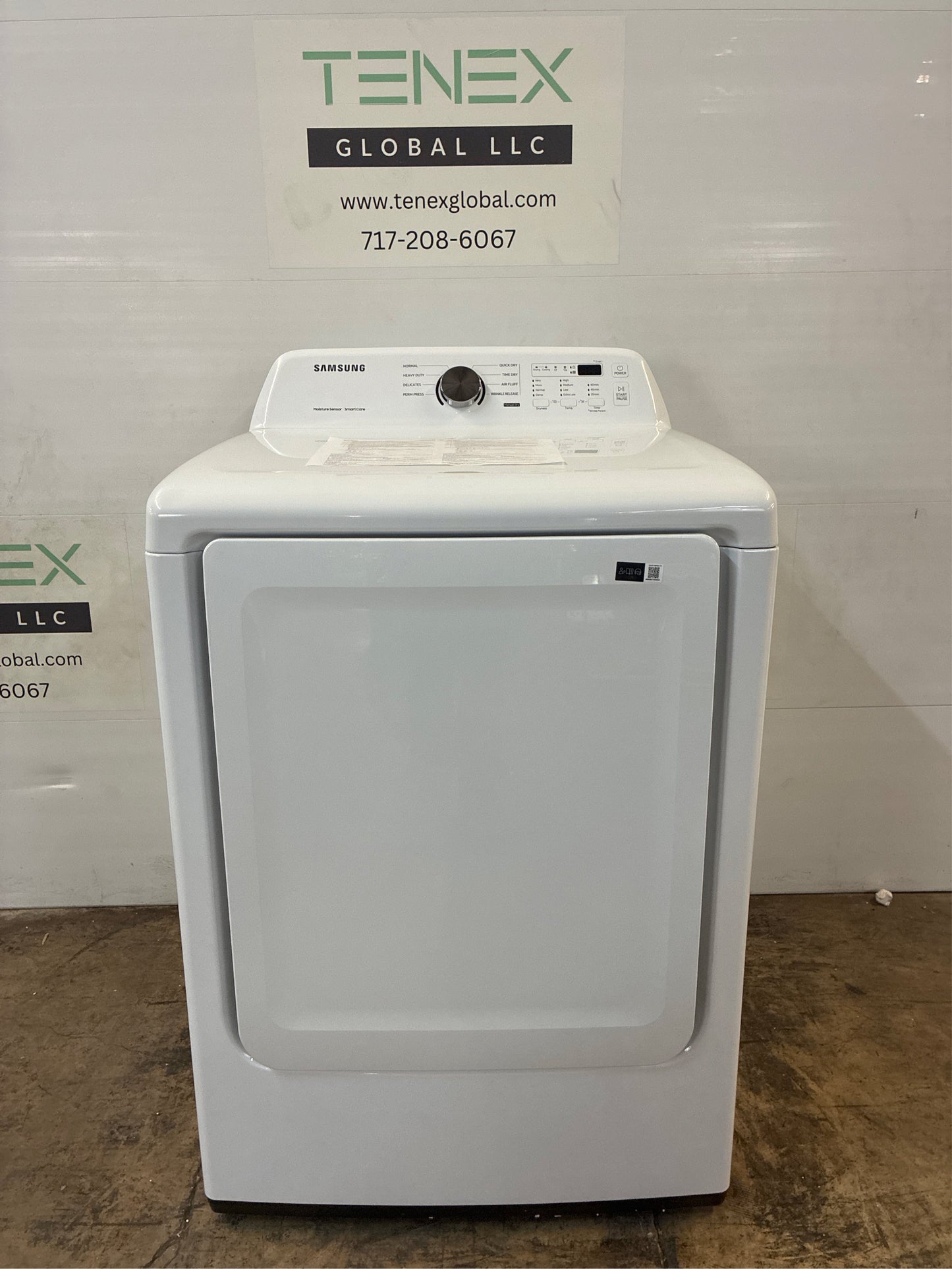 Samsung 7.2 cuft Vented Electric Dryer White