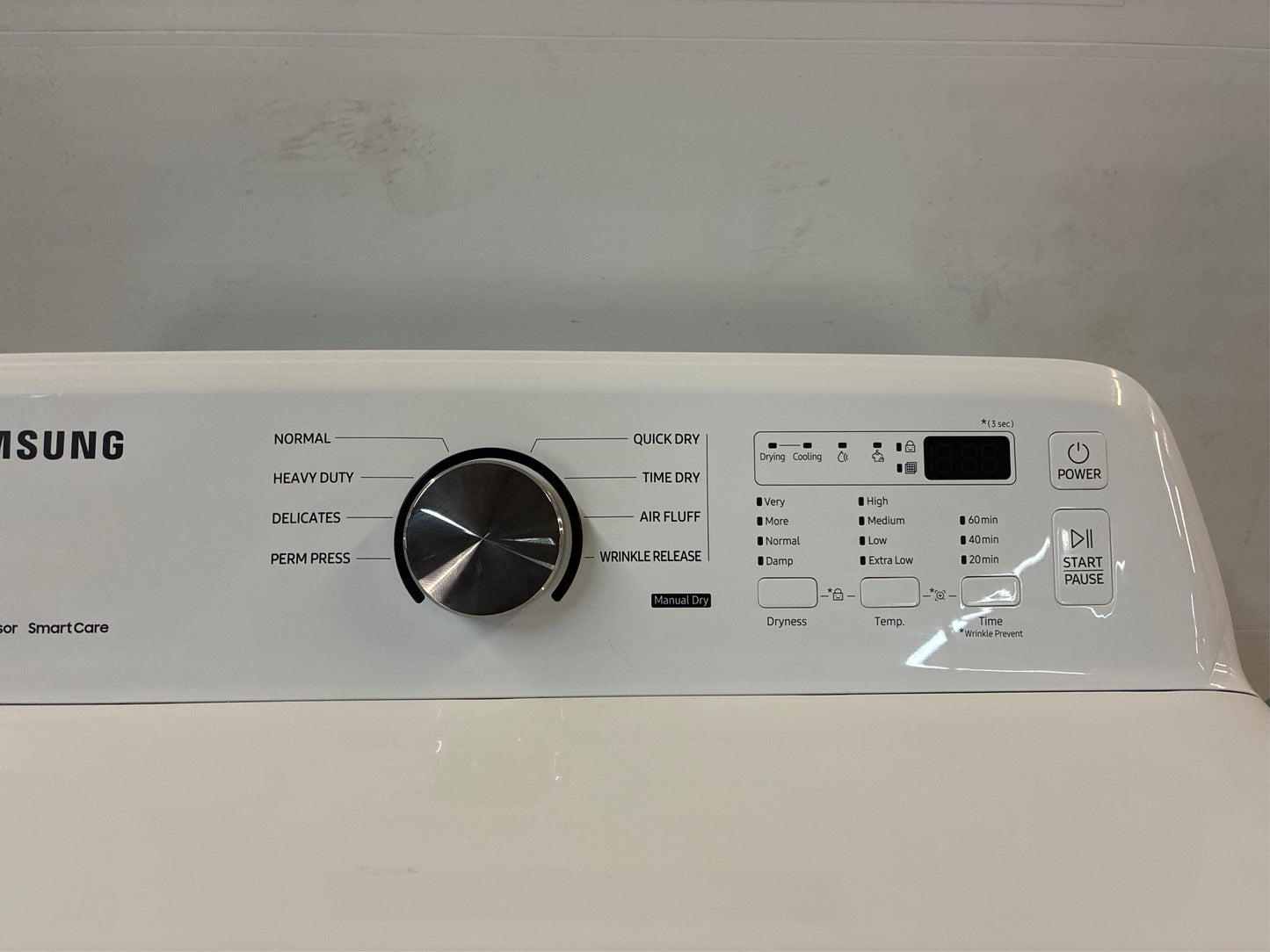 Samsung 7.2 cuft Vented Electric Dryer - White