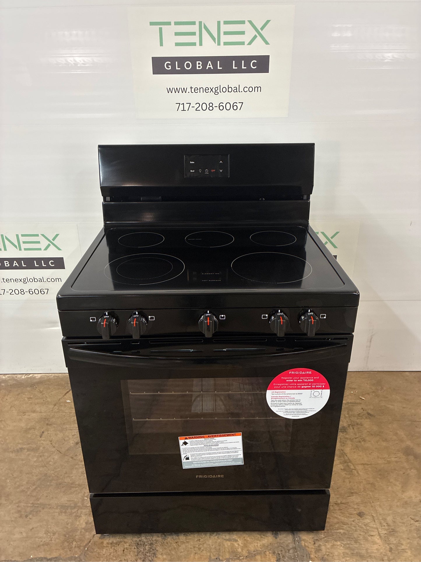 Frigidaire 30-in 5-Burner Range, Black