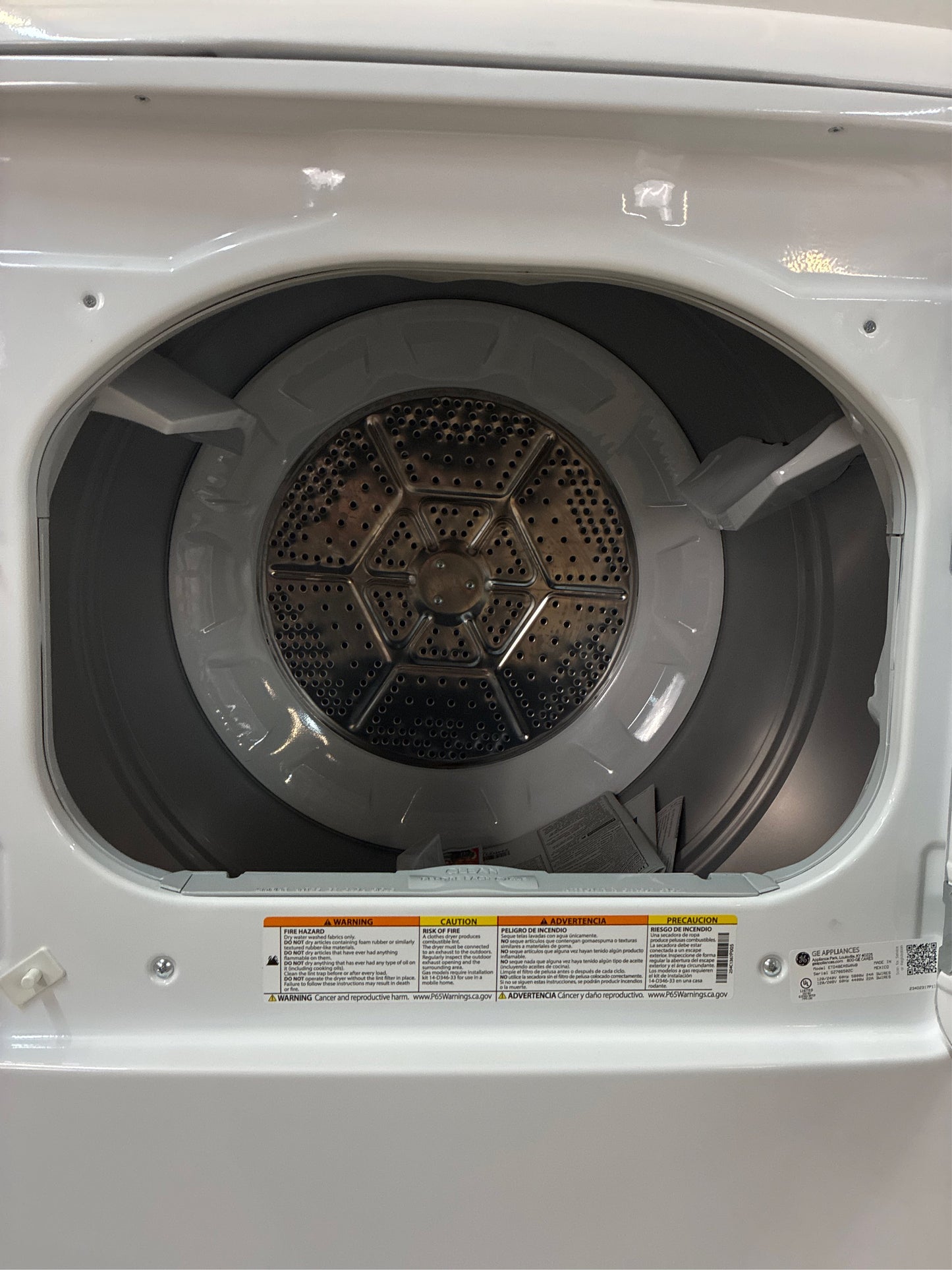 GE 7.2 cu. ft. Electric Dryer with Spanish Panel