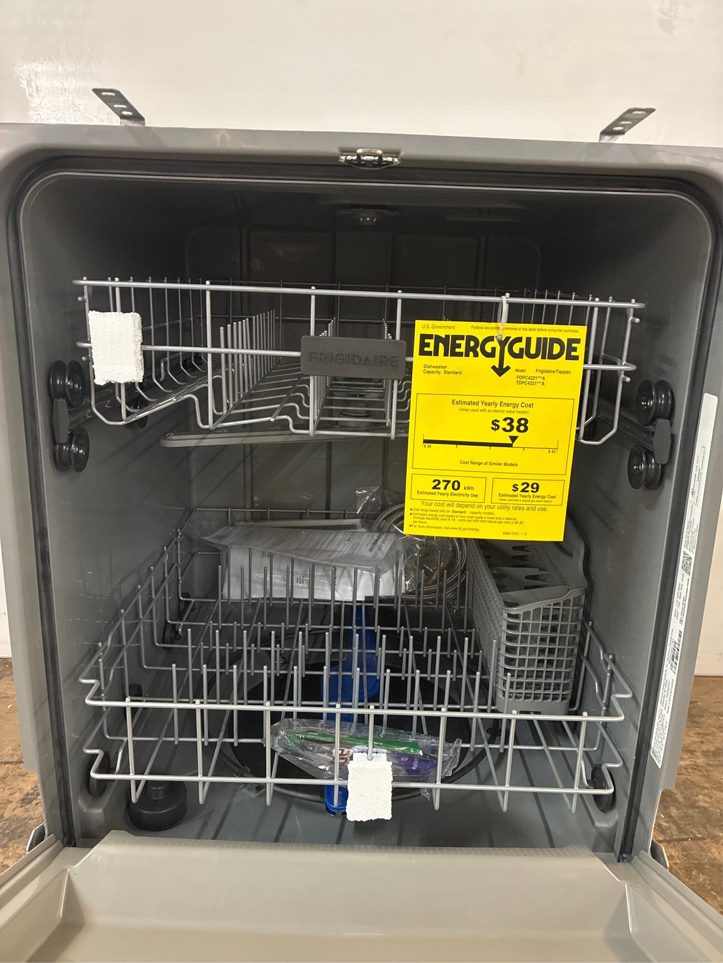 Frigidaire 24 in. Stainless Dishwasher, Tall Tub