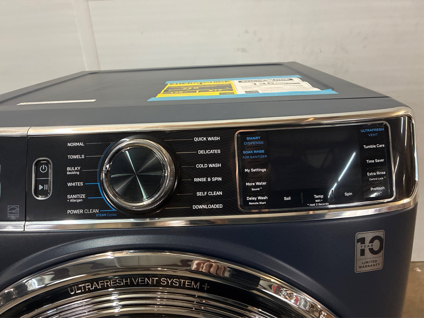 GE Profile 5.3 cu. ft. Smart Front Load Washer, Blue