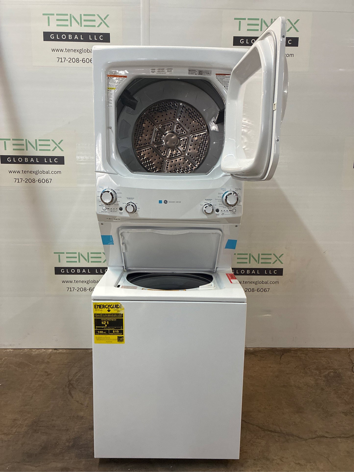 GE Stacked Laundry Center, 3.9/5.9-cu ft