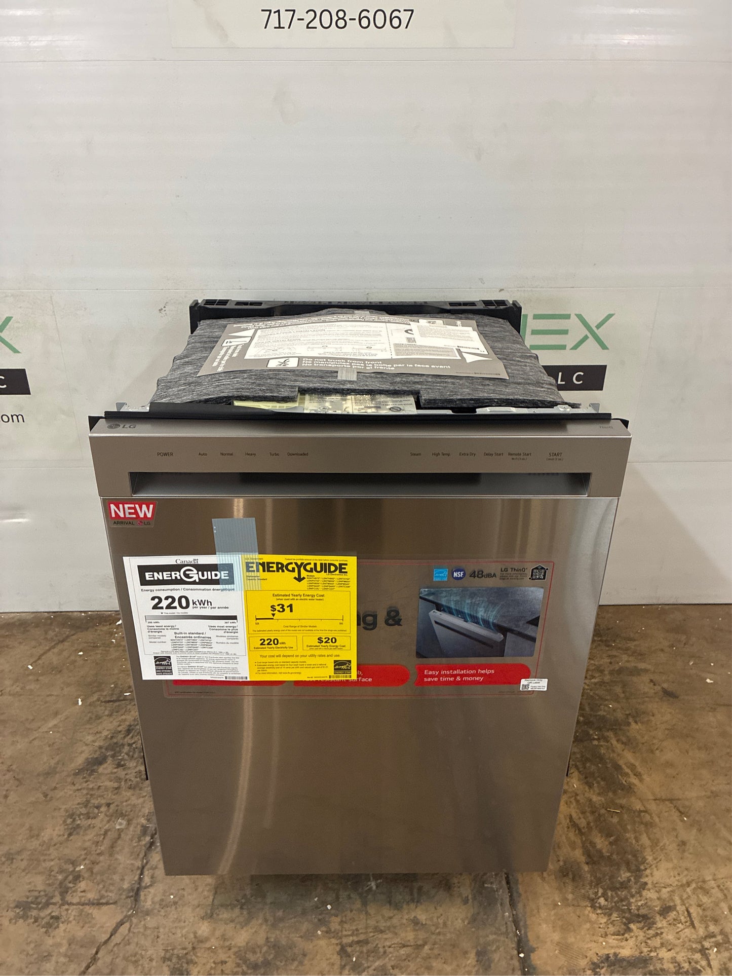 LG 24" Front Control Built-in Dishwasher