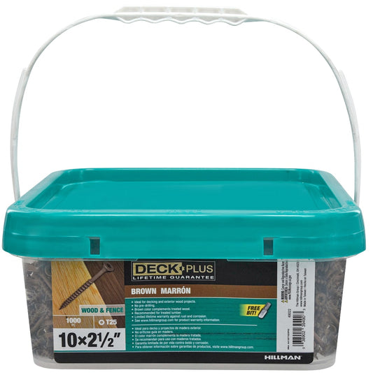 Deck Plus #10 x 2-1/2-in Wood Deck Screws (1000)