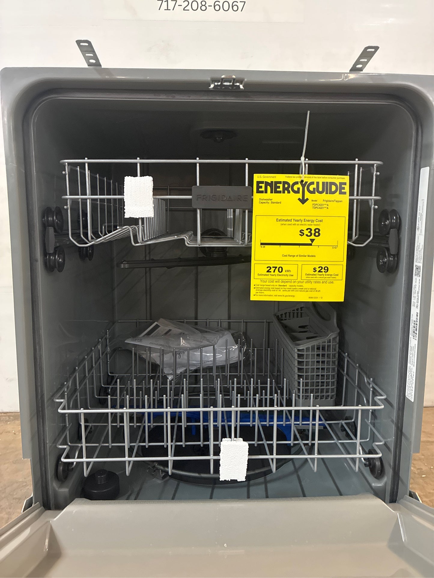 Frigidaire - 24 in. Stainless Dishwasher, Tall Tub
