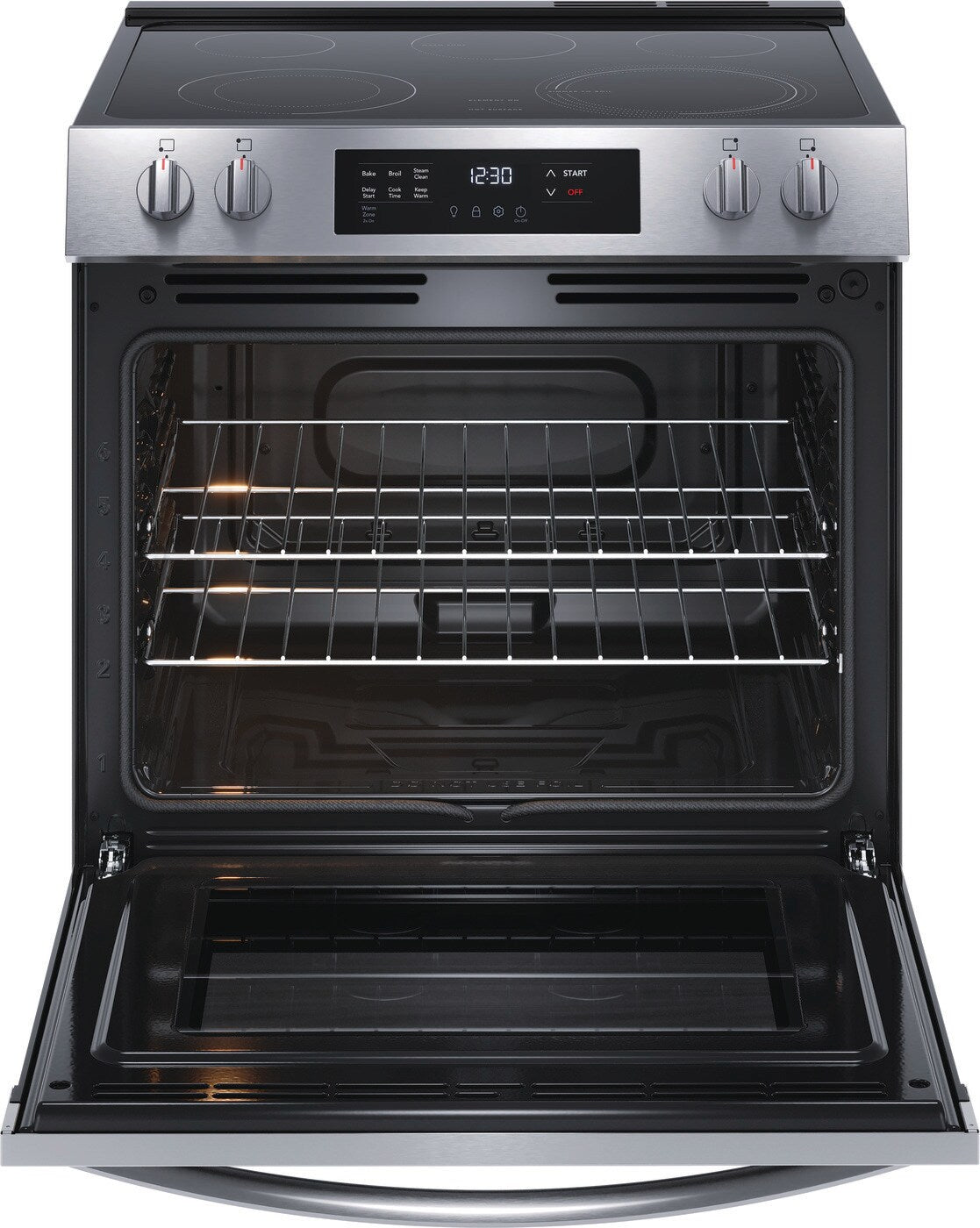 Frigidaire 30-in Glass Top 5 Burners Electric Range
