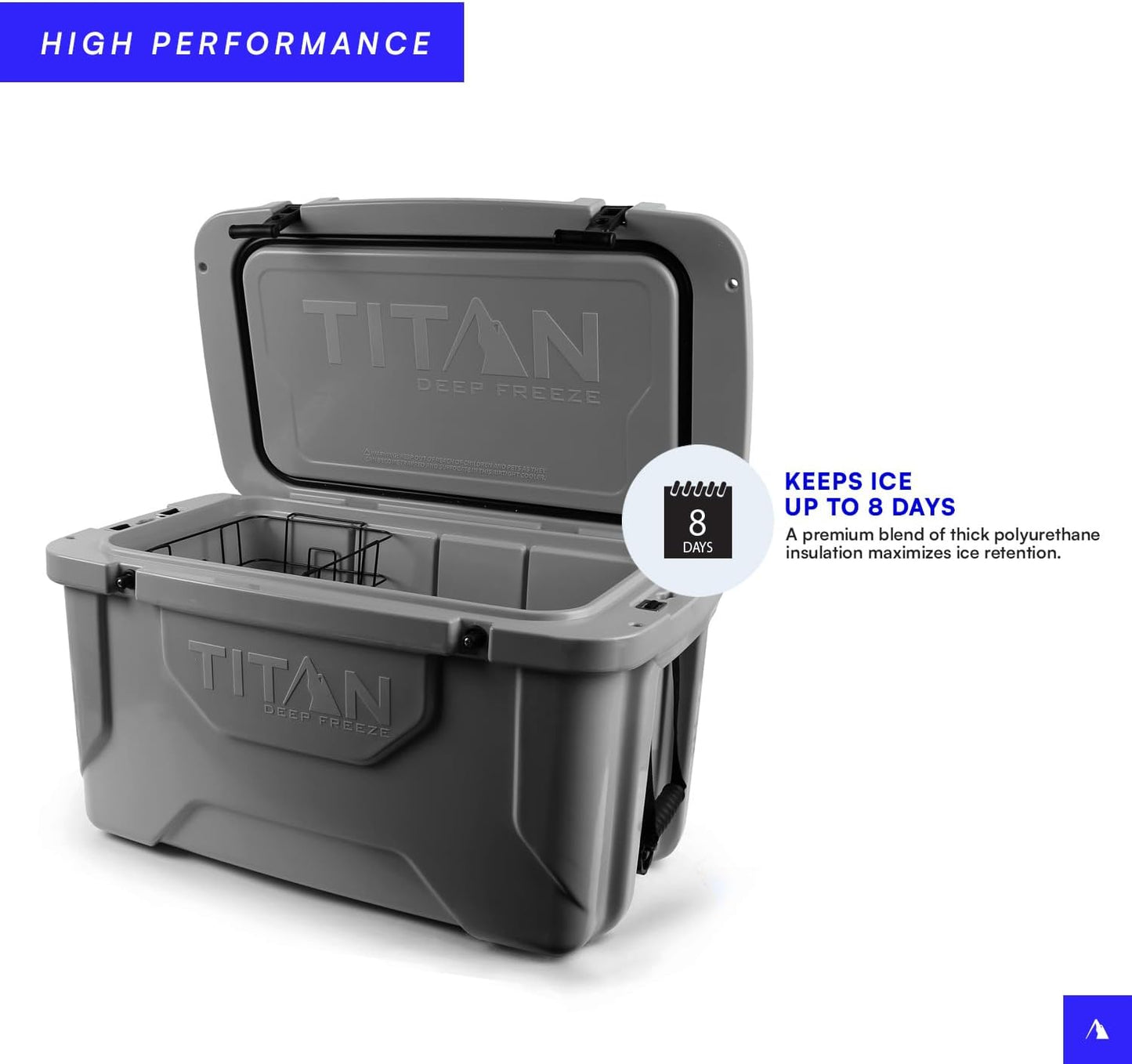 Titan Hard Ice Chest Cooler with Microban