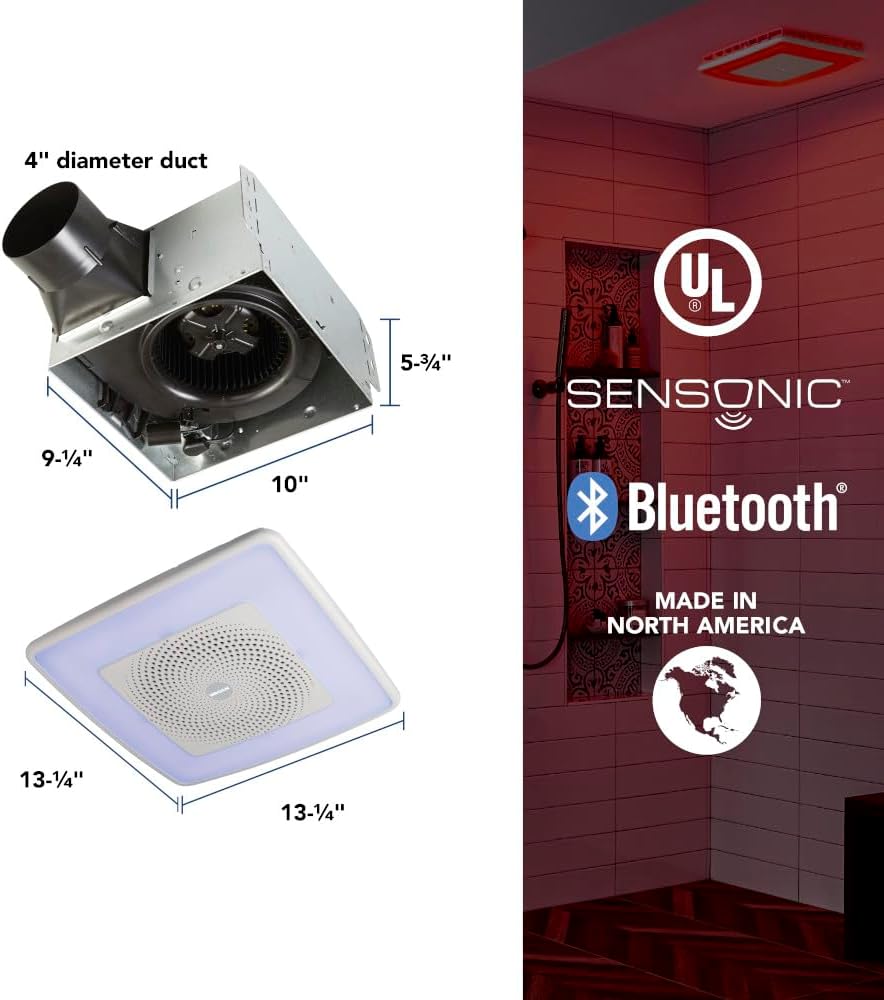 Broan-NuTone ChromaComfort Bath Fan w/Bluetooth