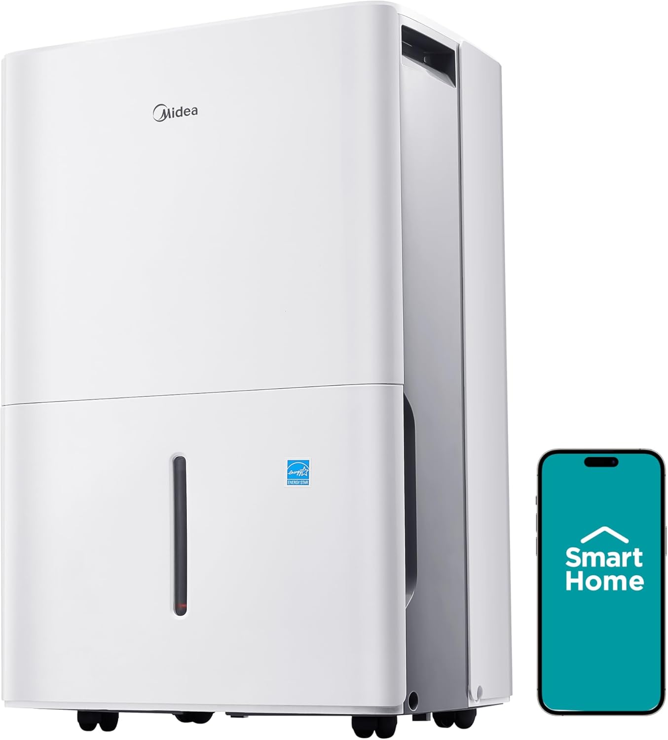 Midea 50 Pint Dehumidifier for Basements (White)