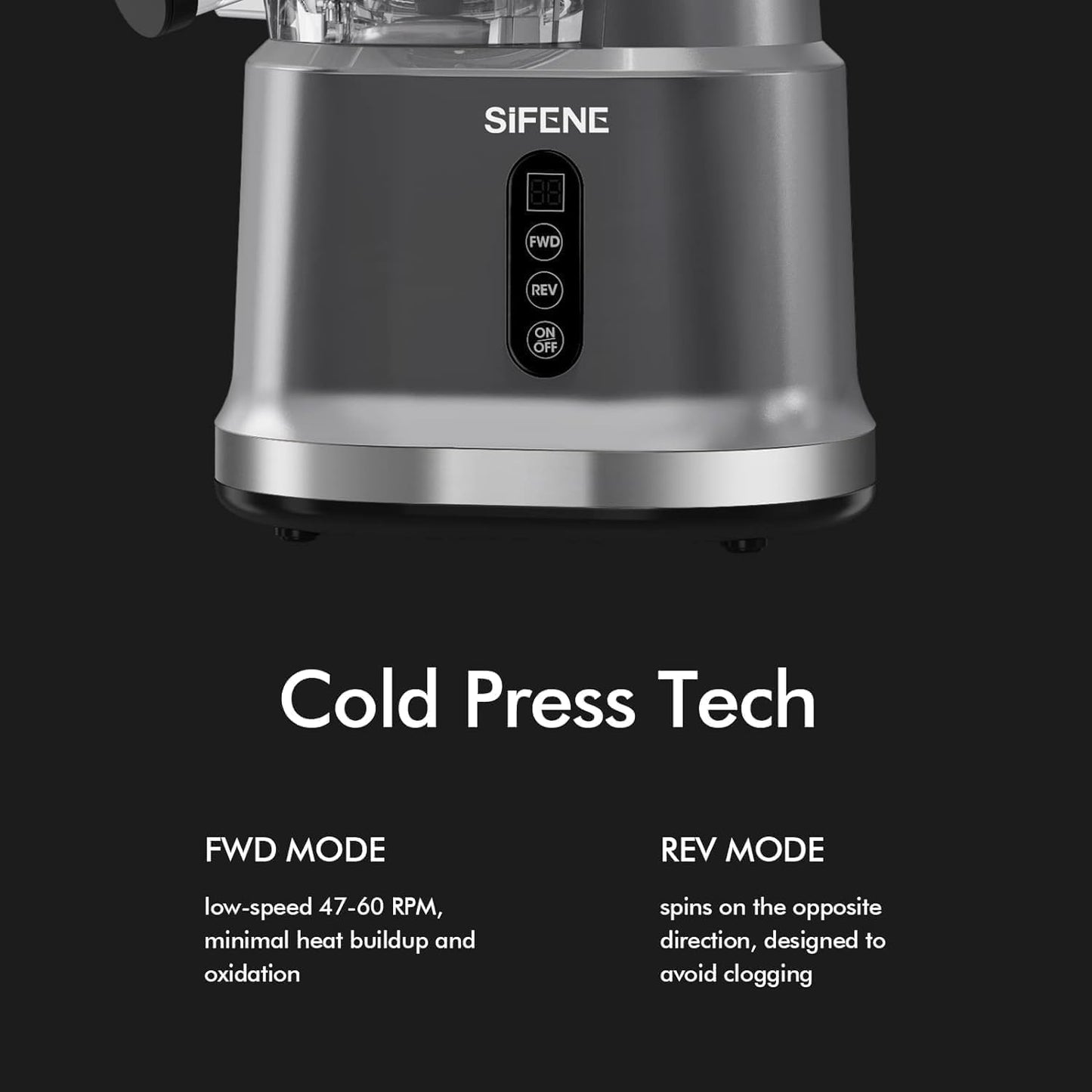 SiFENE Cold Press Juicer, Big Mouth 83mm