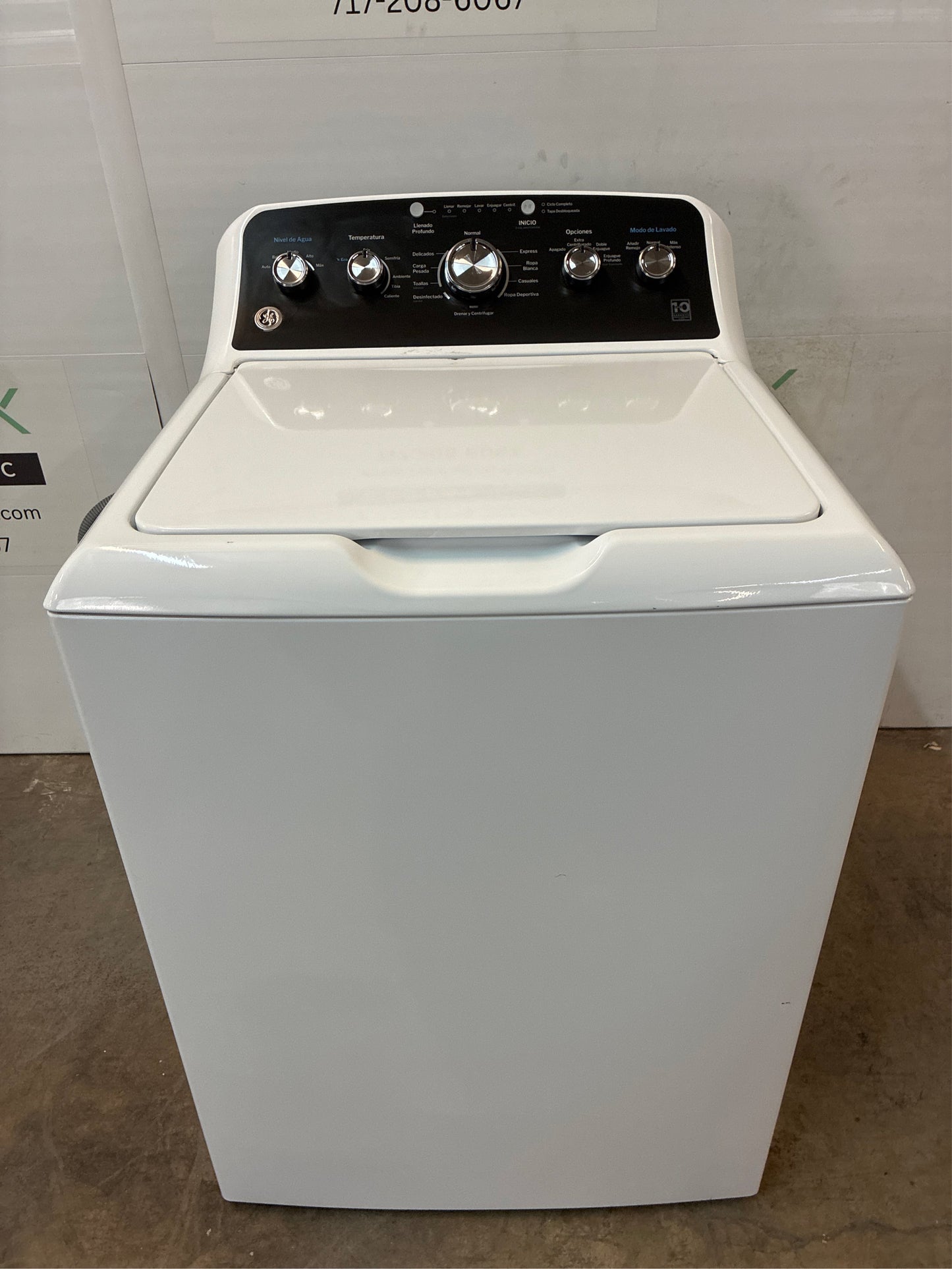 GE 4.5 cu.ft. Washer with Spanish Control