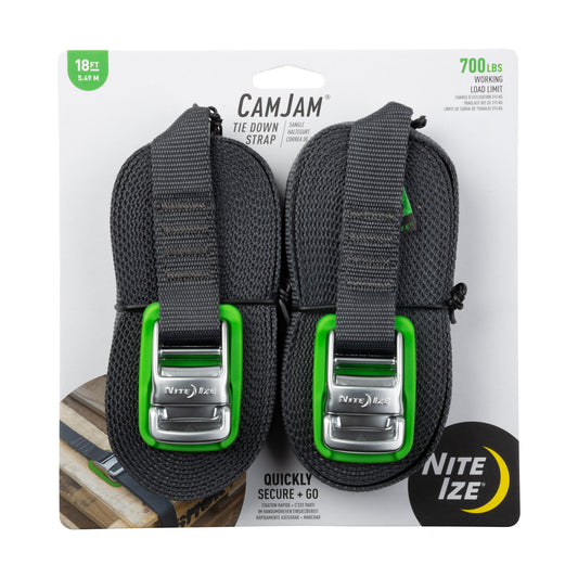 Nite Ize 1-in x 18-ft Cam Tie Down, 2-Pack
