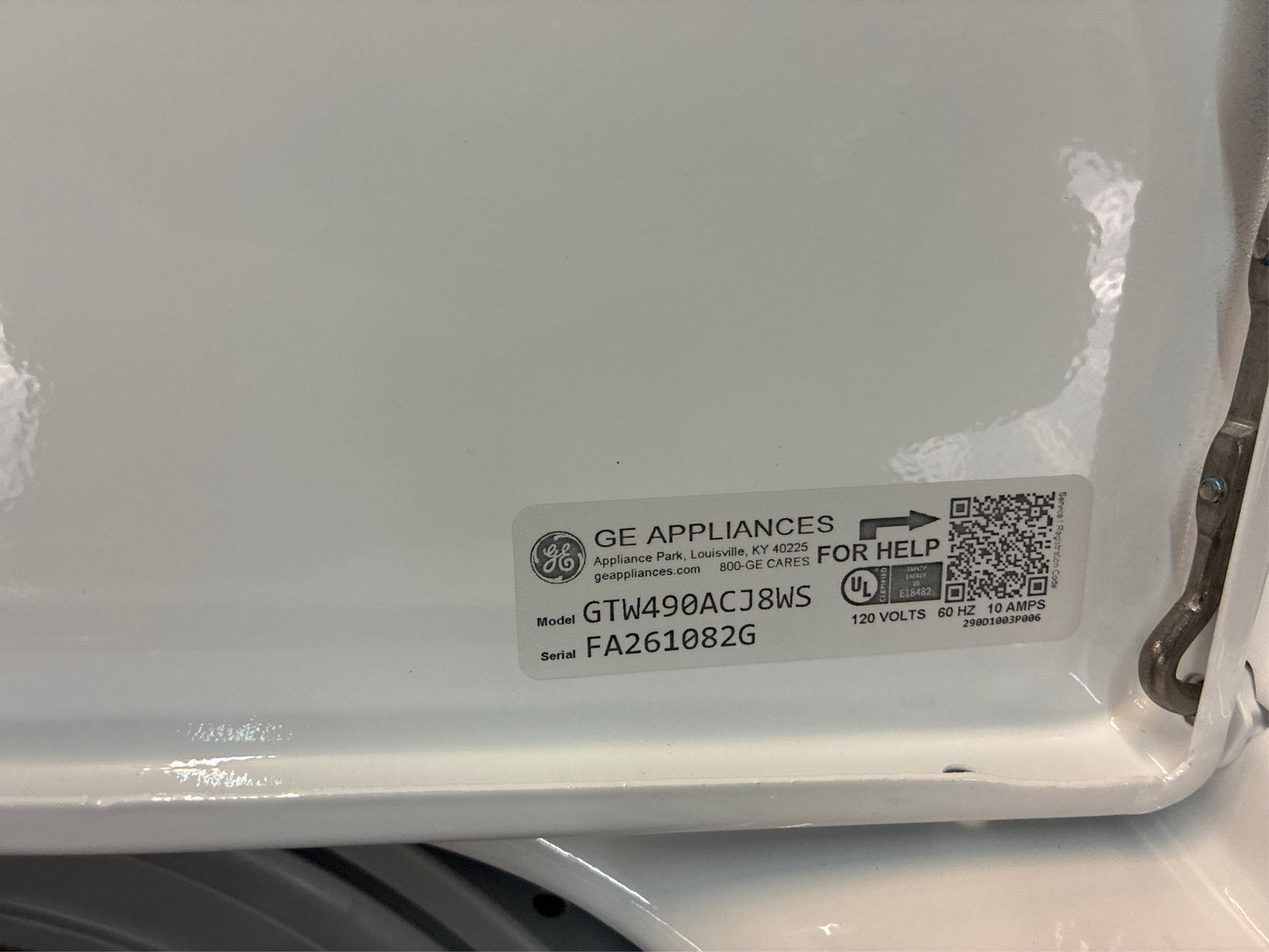 GE 4-cu ft Agitator Top-Load Washer (White)