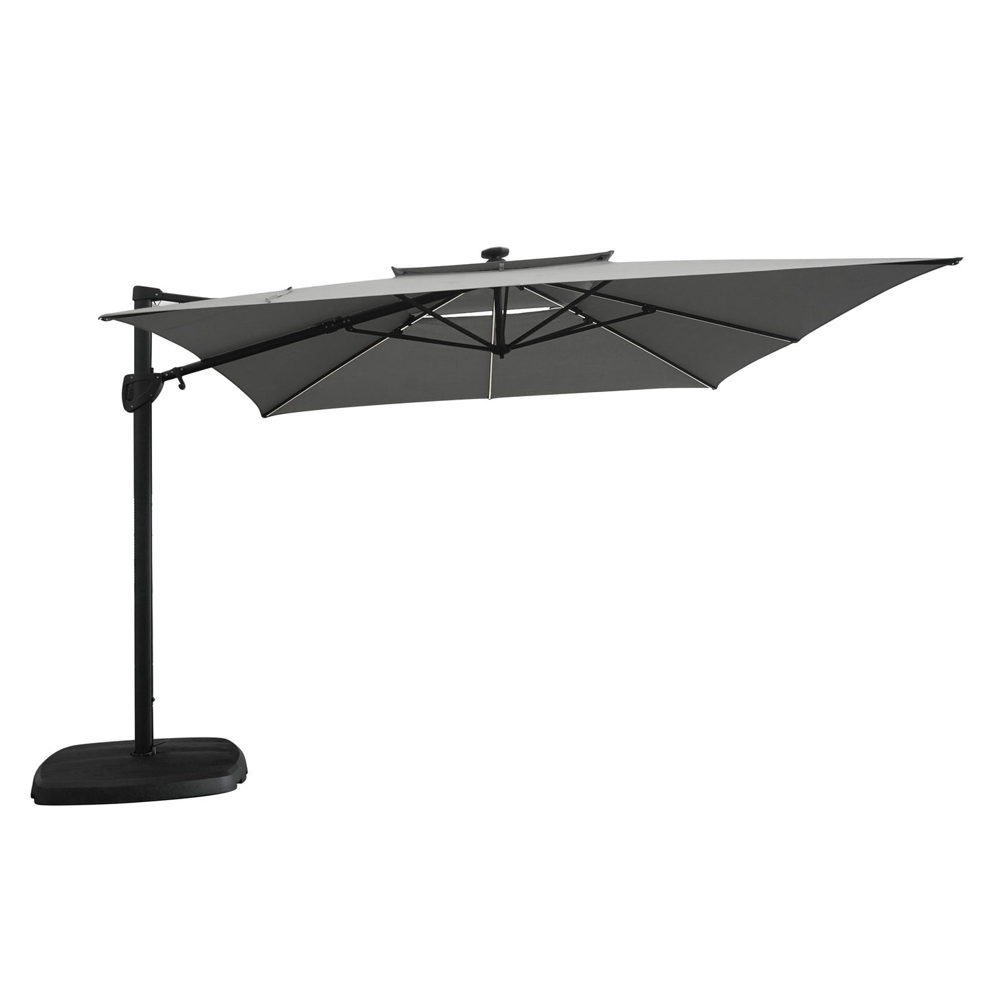 allen + roth 10-ft Aluminum Cantilever Umbrella