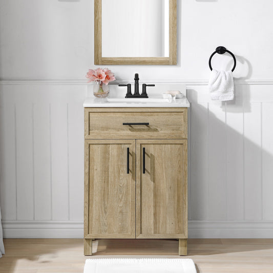 Style Selections Dolton 24-in Oak Bathroom Vanity